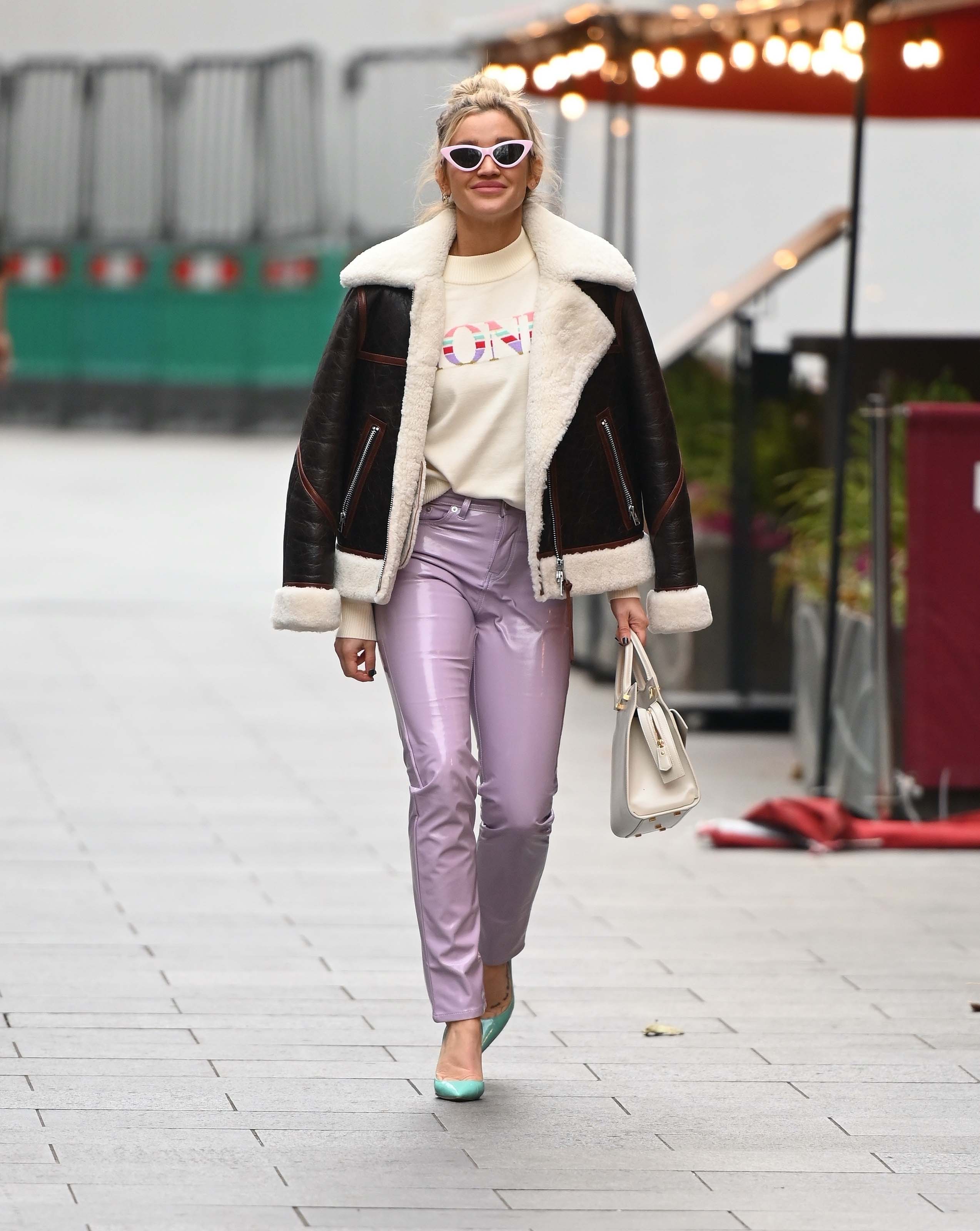 Ashley Roberts seen at Heart Radio Studios in London