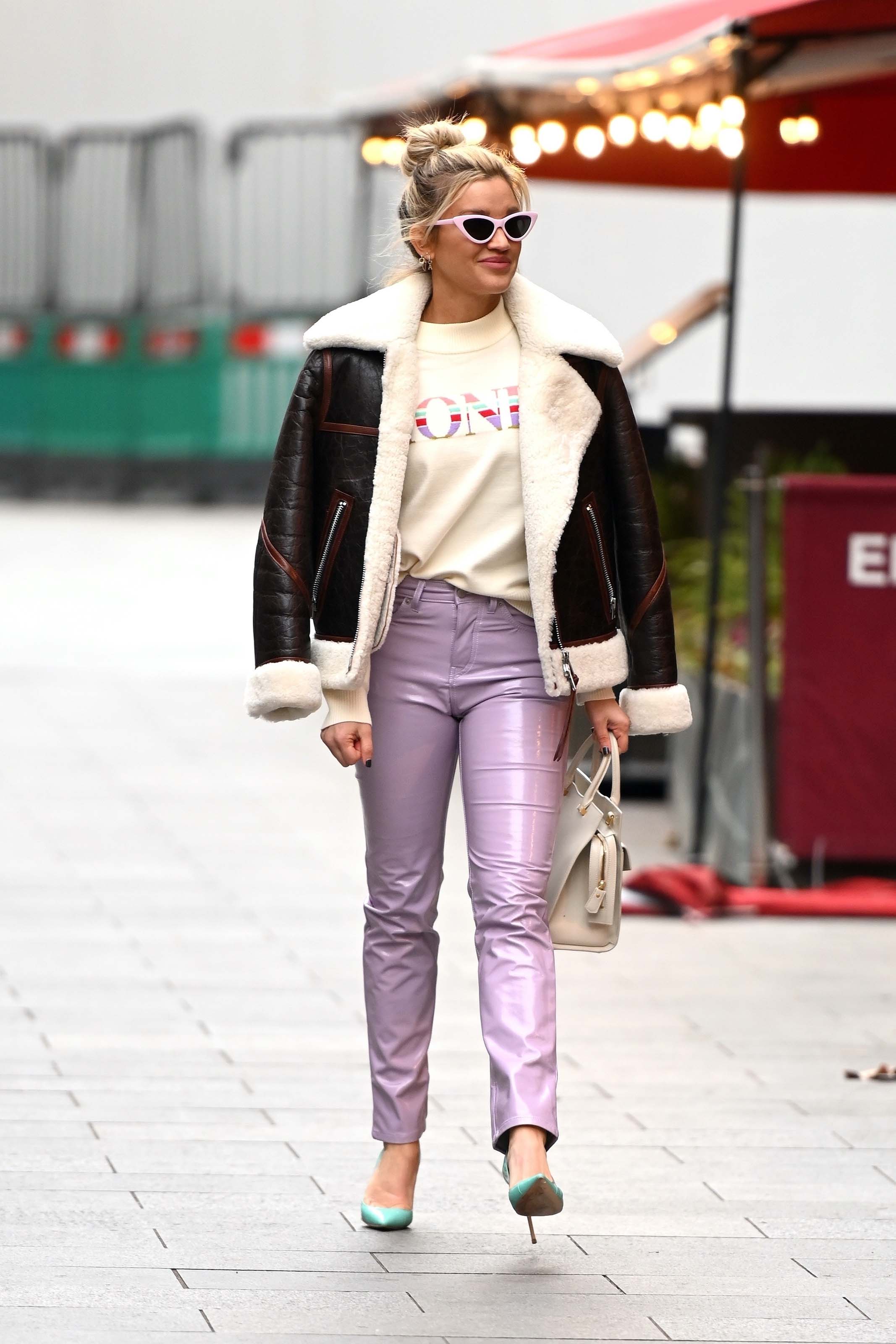 Ashley Roberts seen at Heart Radio Studios in London