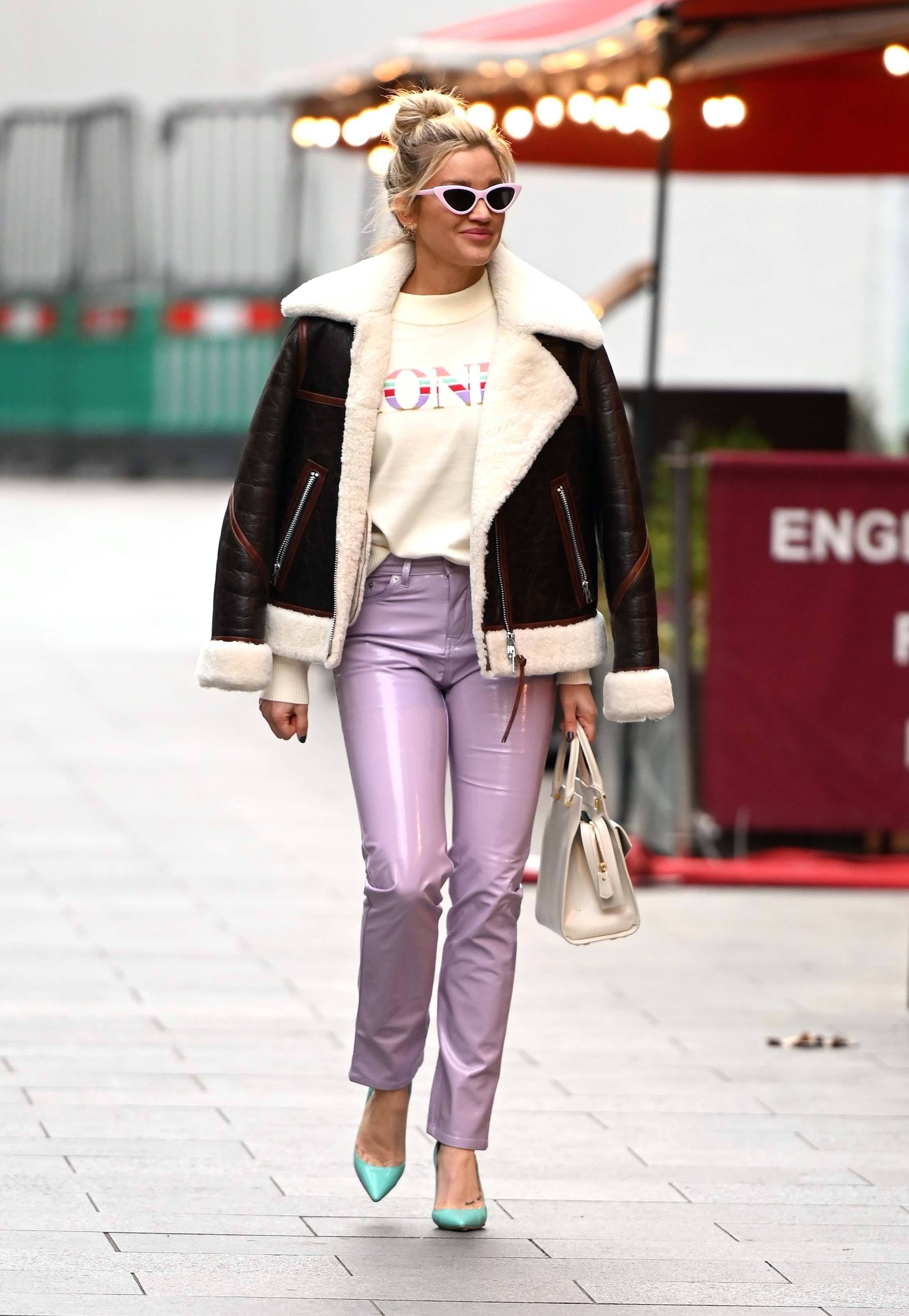 Ashley Roberts seen at Heart Radio Studios in London