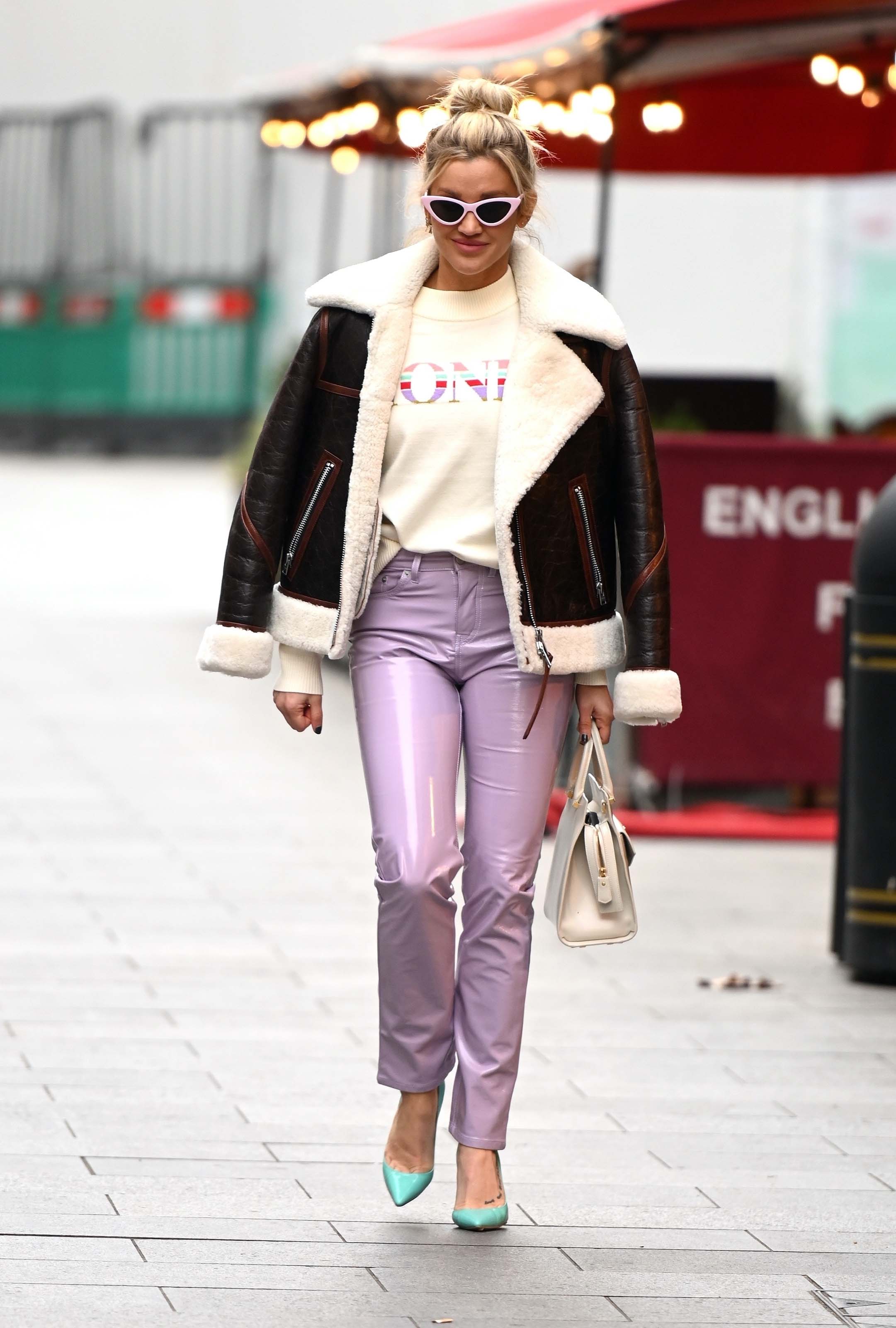 Ashley Roberts seen at Heart Radio Studios in London