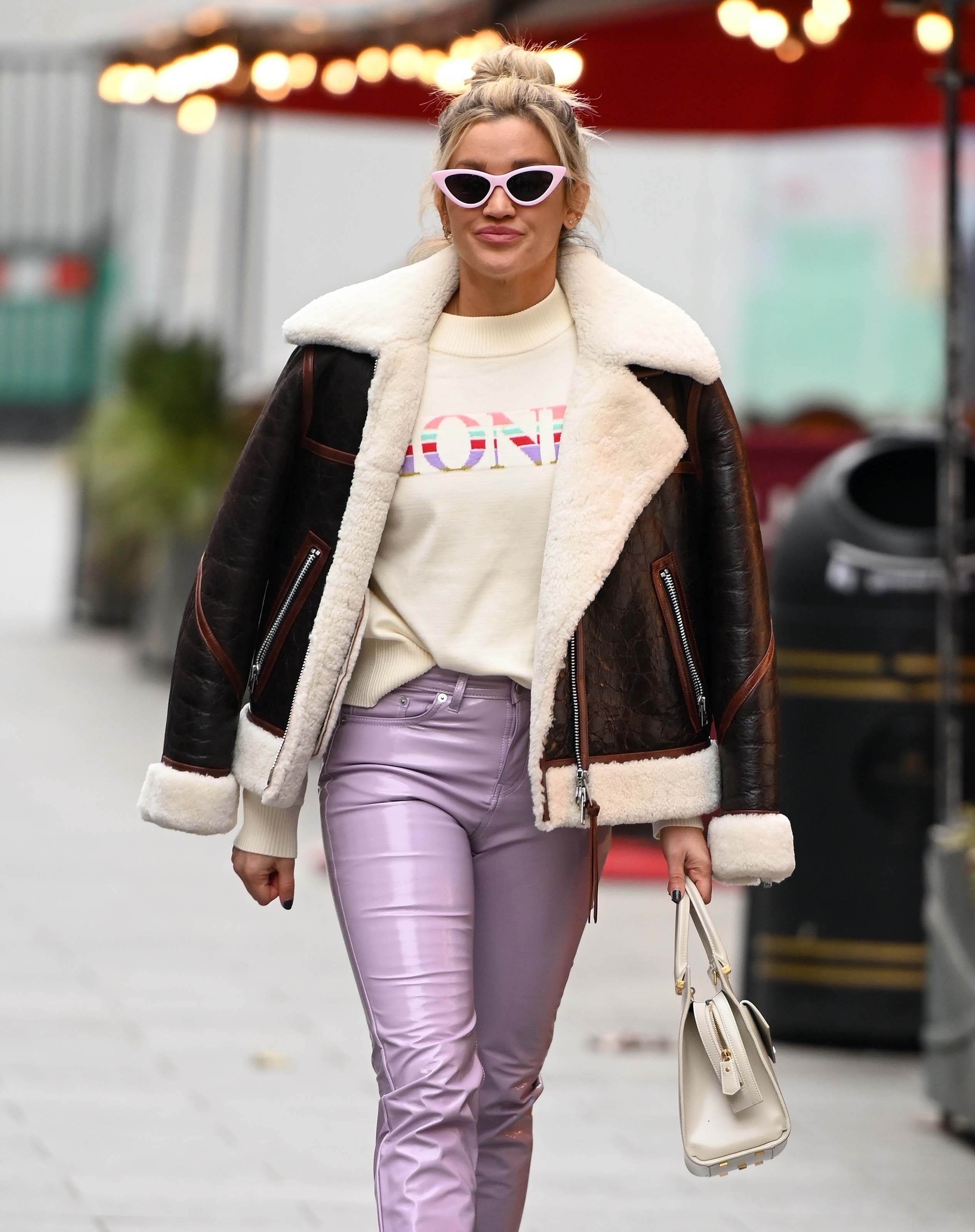 Ashley Roberts seen at Heart Radio Studios in London