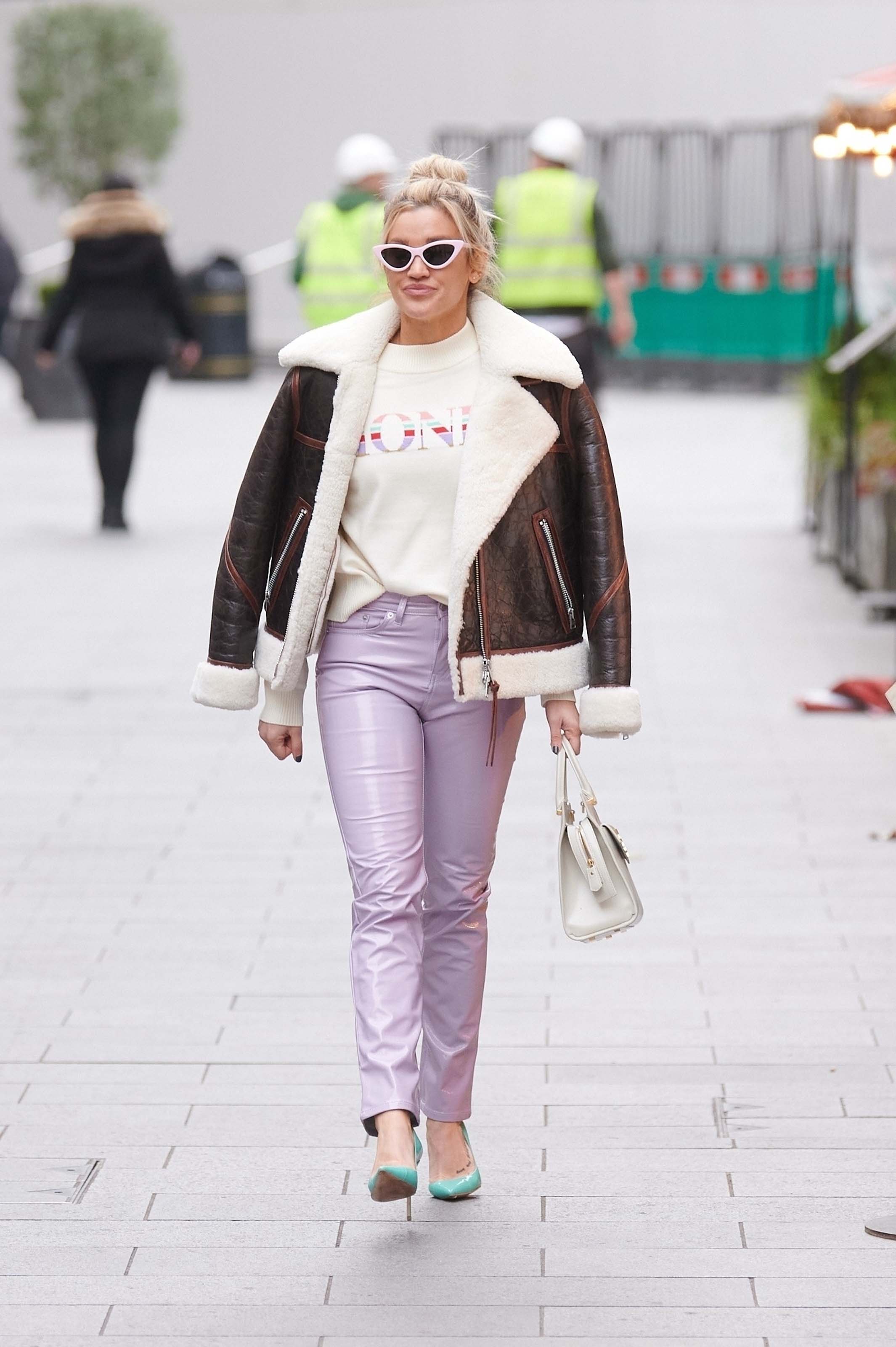 Ashley Roberts seen at Heart Radio Studios in London