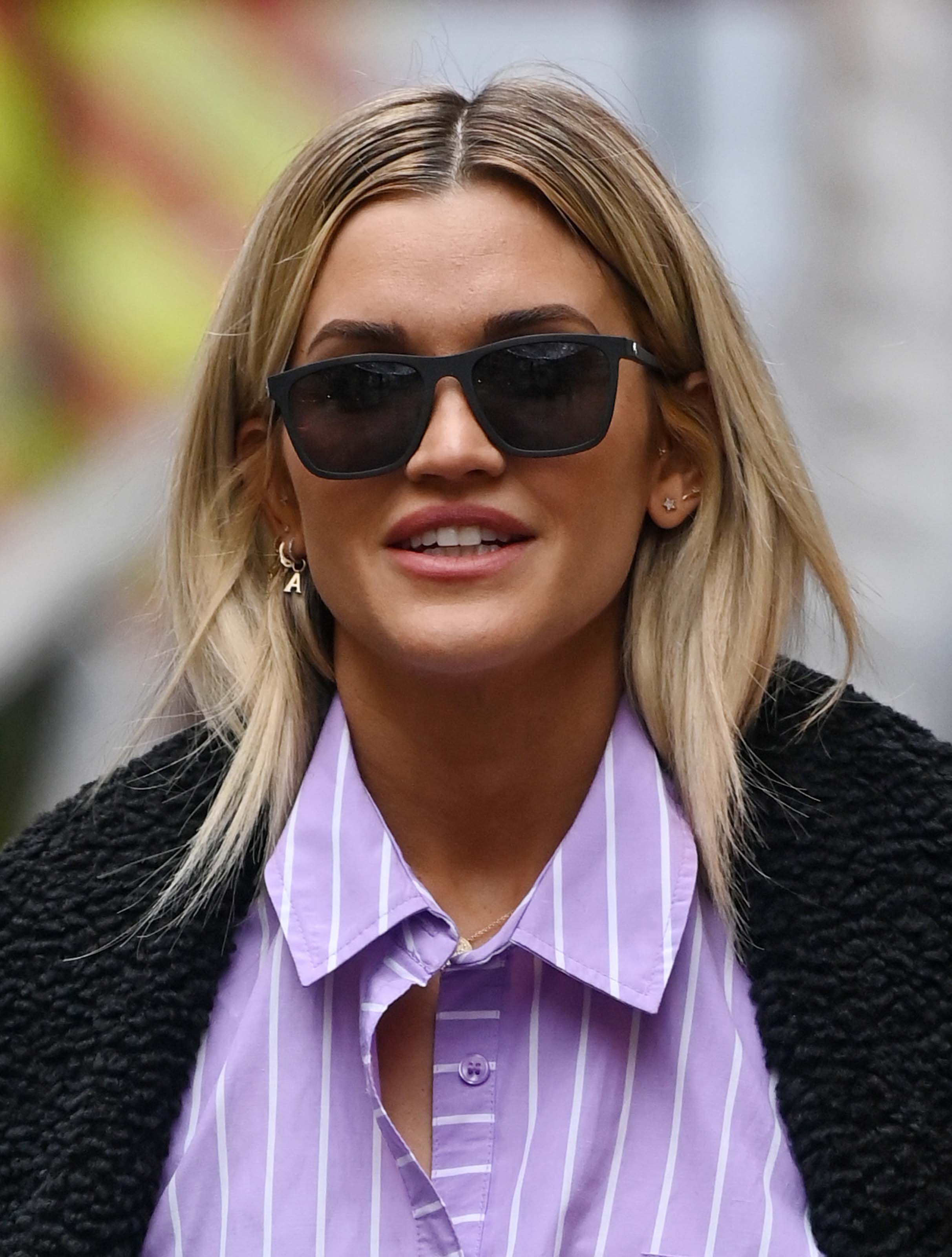 Ashley Roberts seen at Heart Radio Studios in London