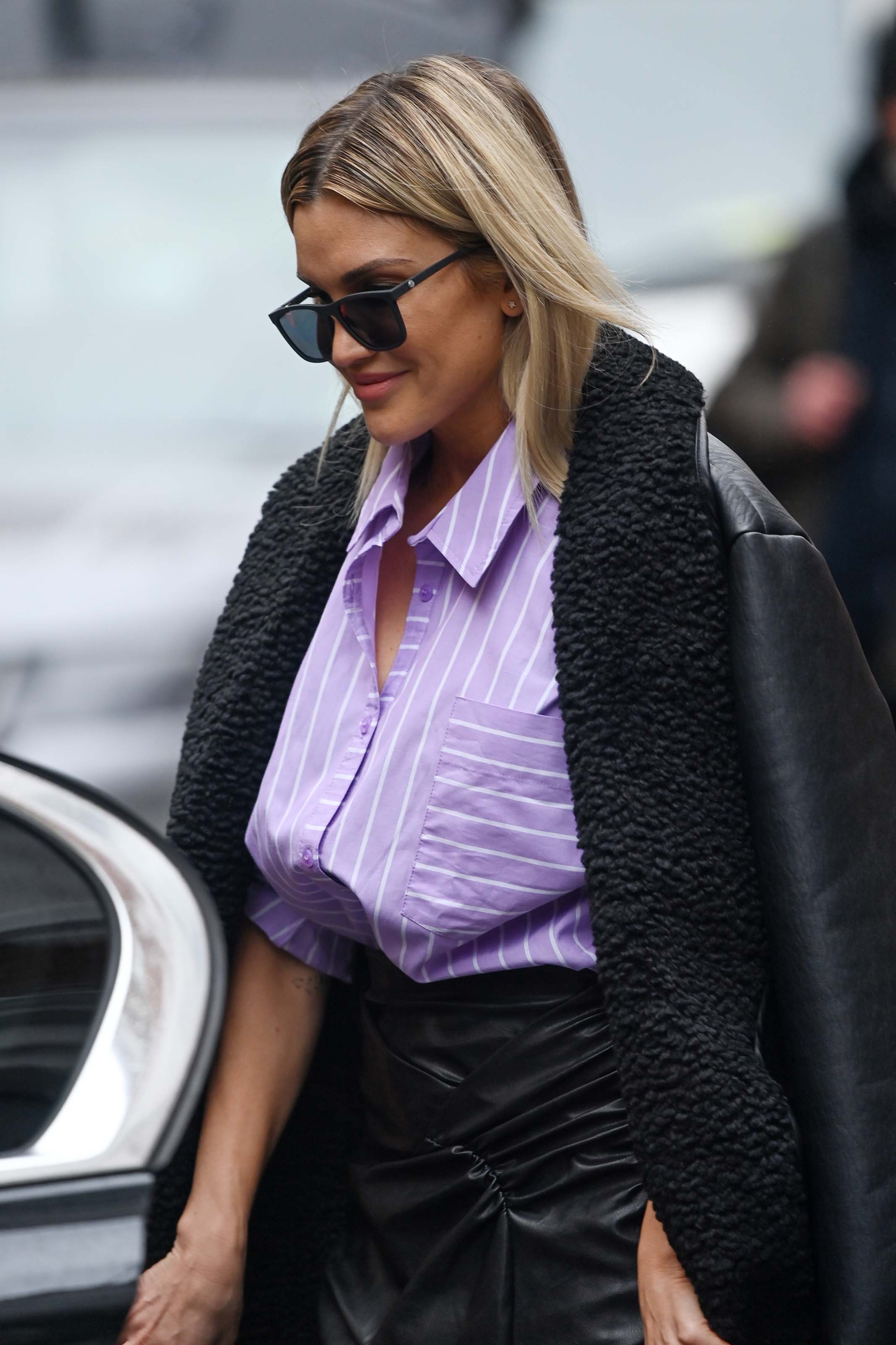 Ashley Roberts seen at Heart Radio Studios in London