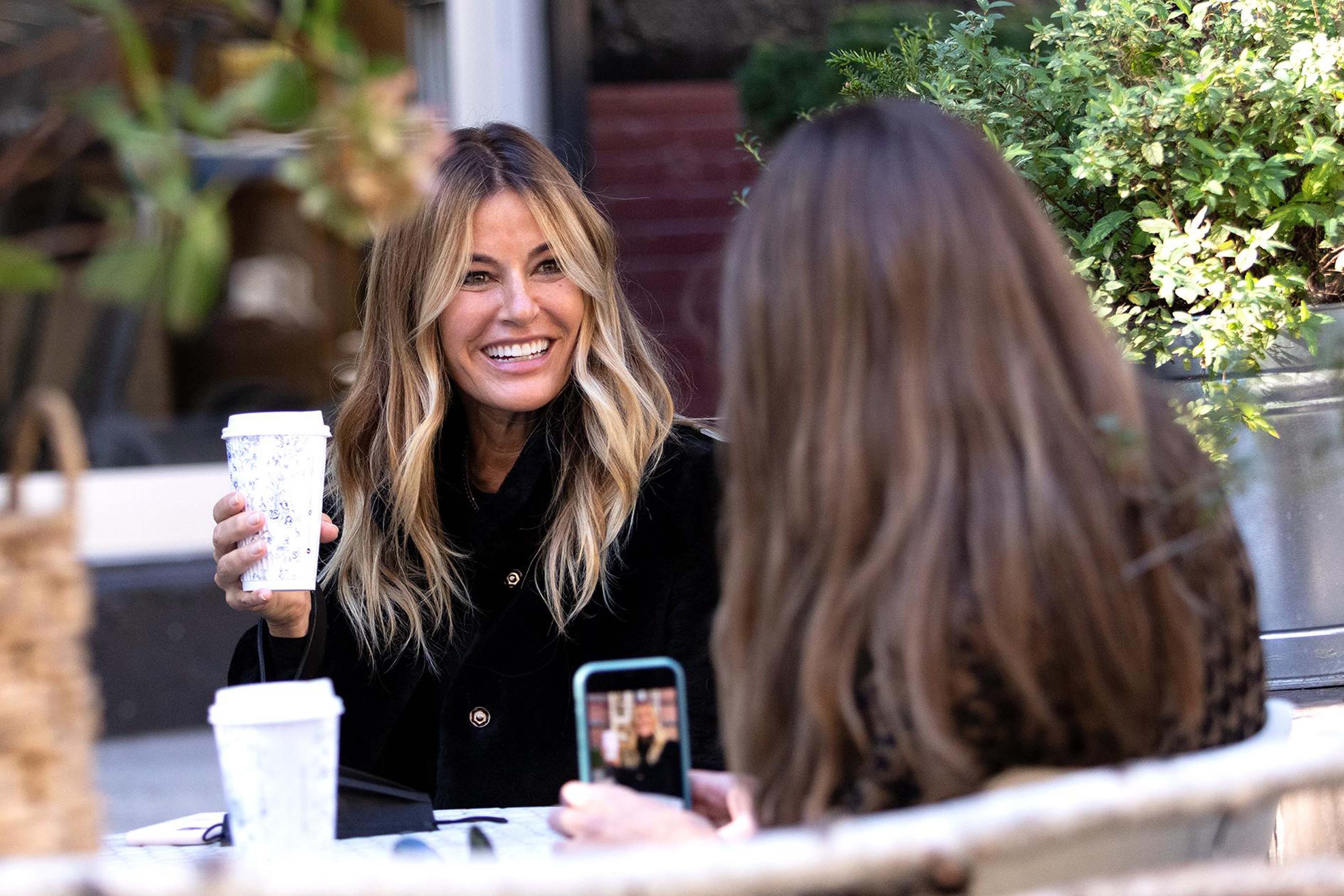 Kelly Killoren Bensimon walking her dog in New York