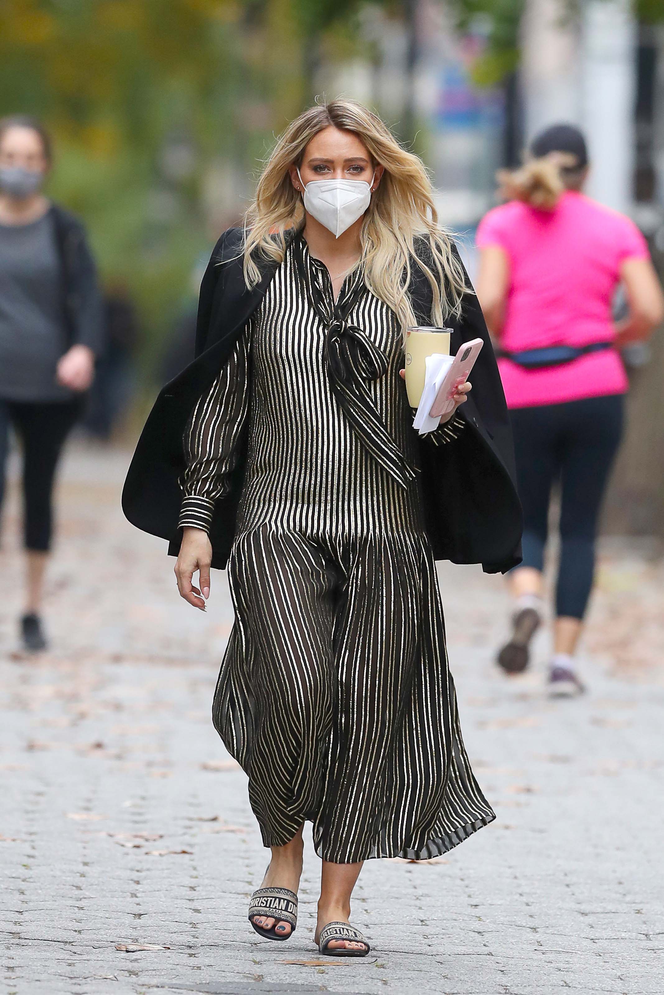 Hilary Duff seen on the set of Younger in New York City