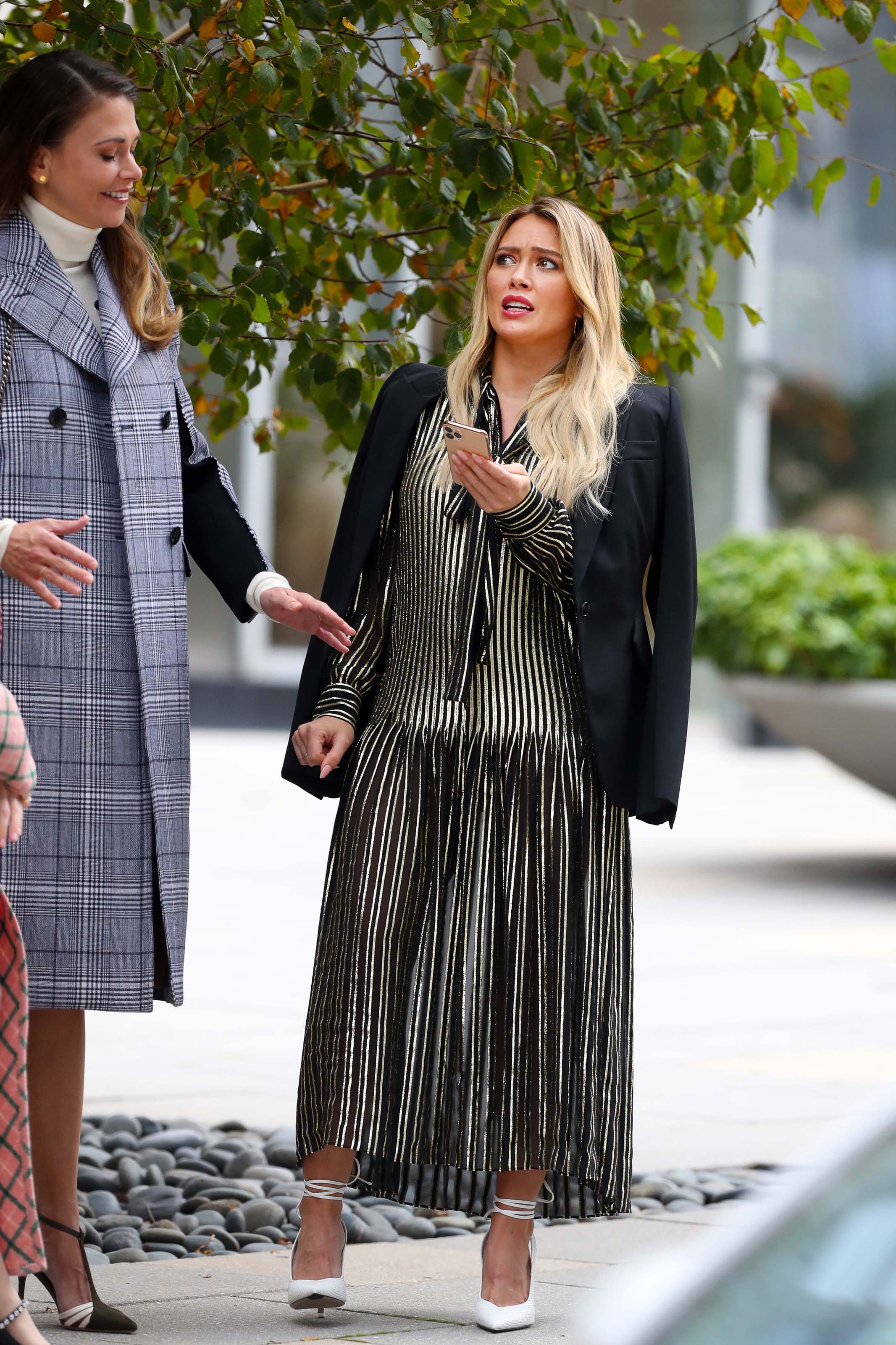 Hilary Duff seen on the set of Younger in New York City