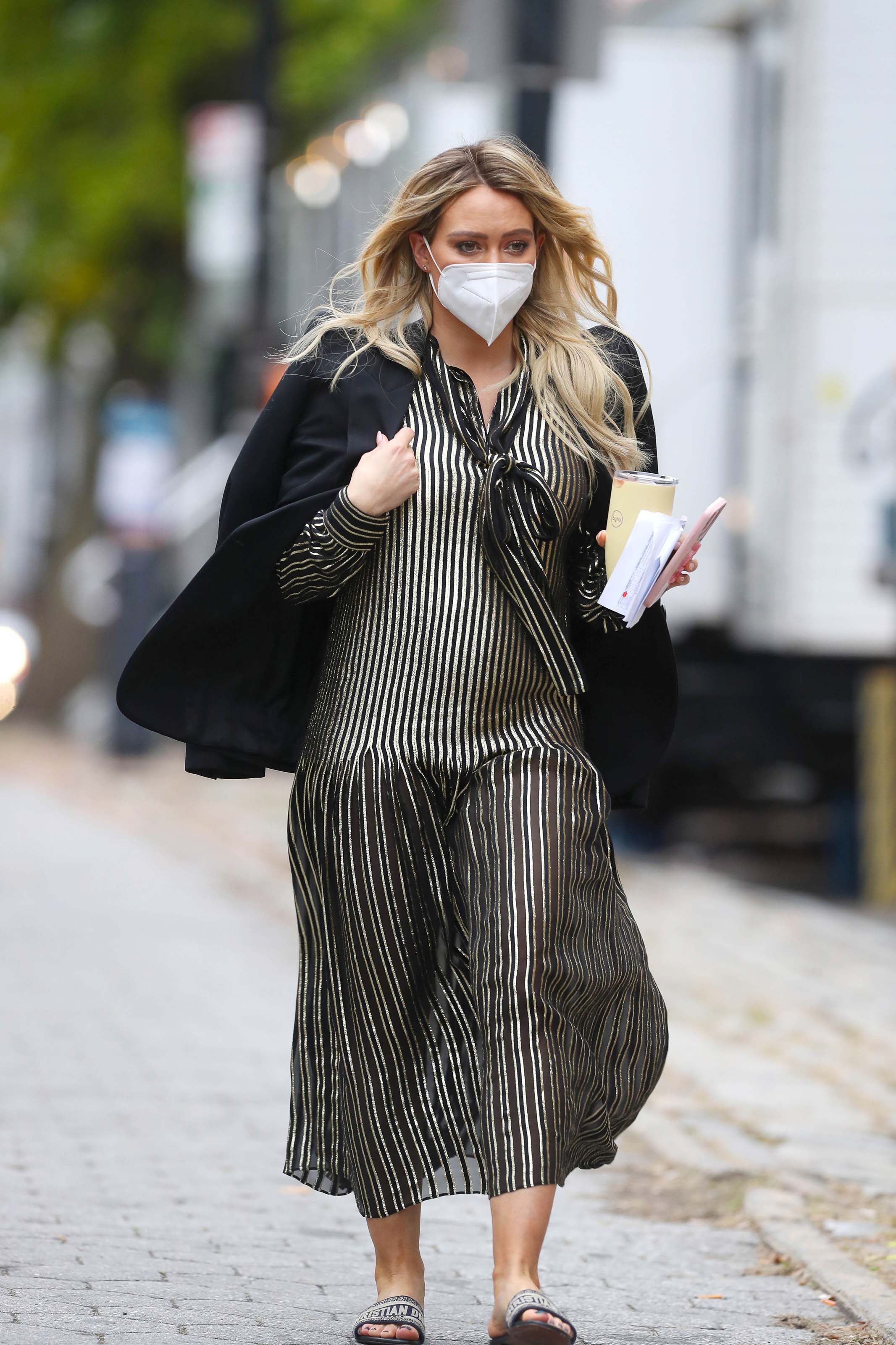 Hilary Duff seen on the set of Younger in New York City