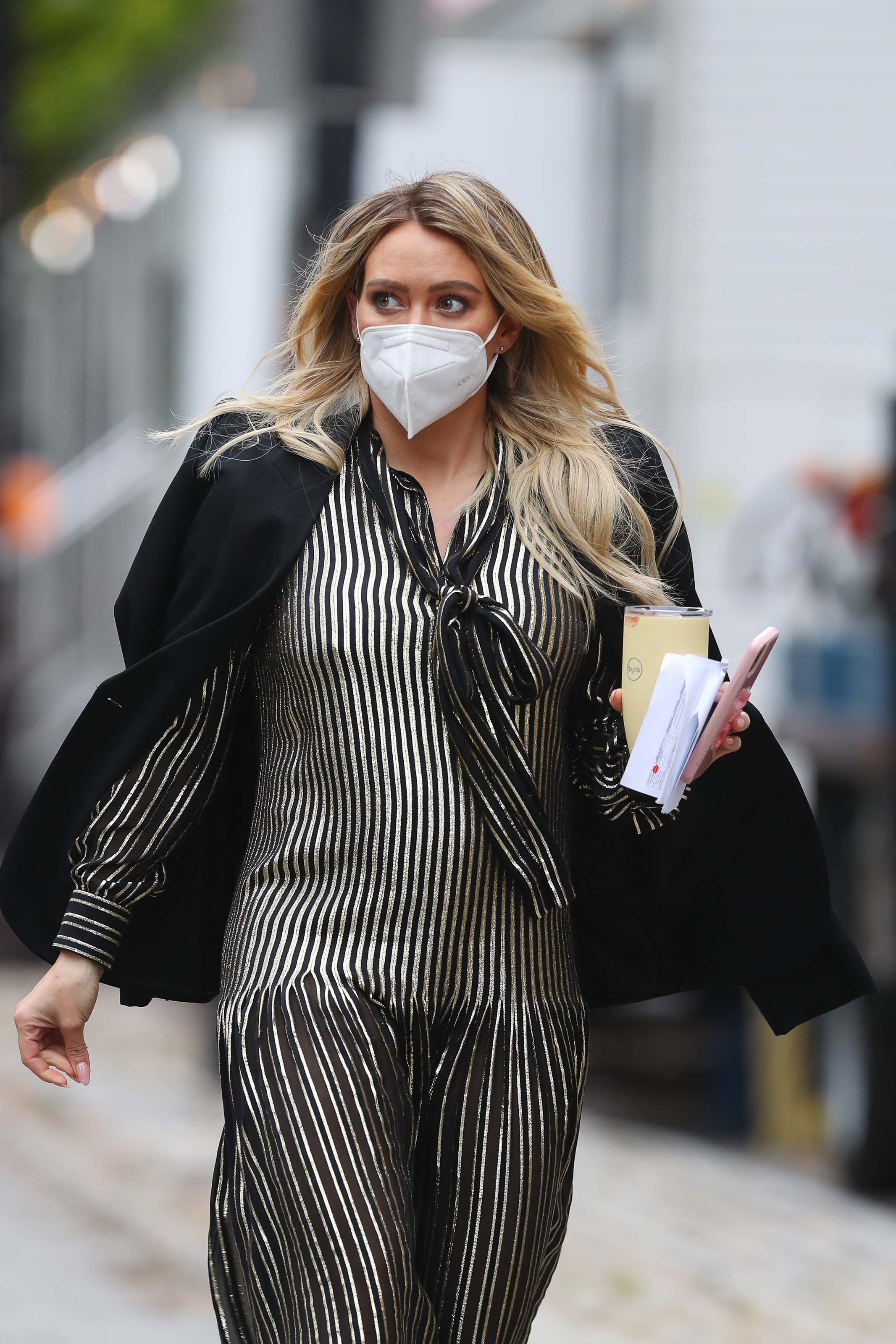 Hilary Duff seen on the set of Younger in New York City