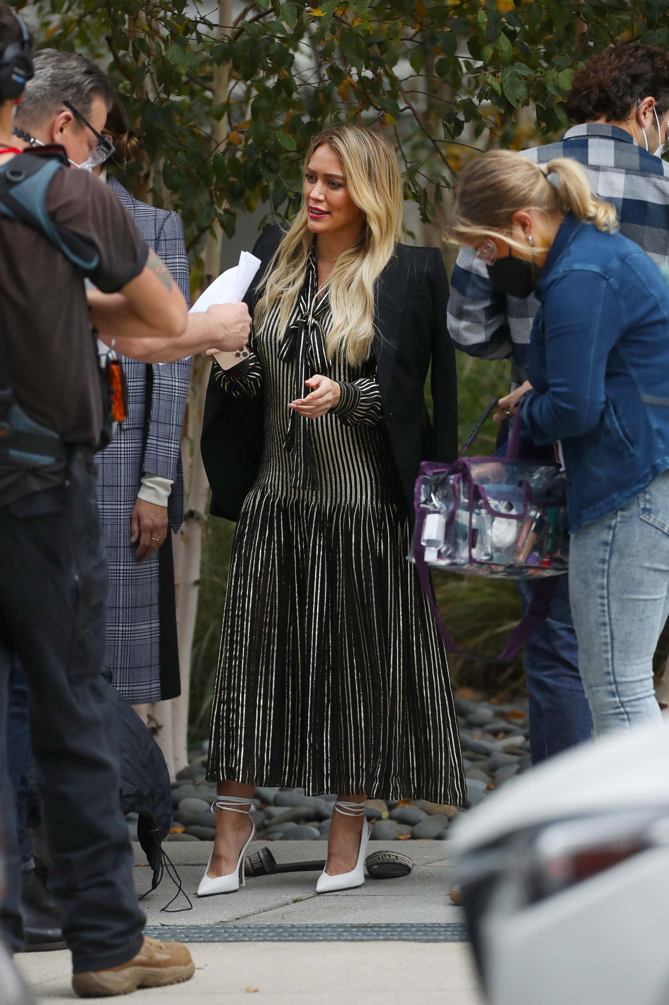 Hilary Duff seen on the set of Younger in New York City