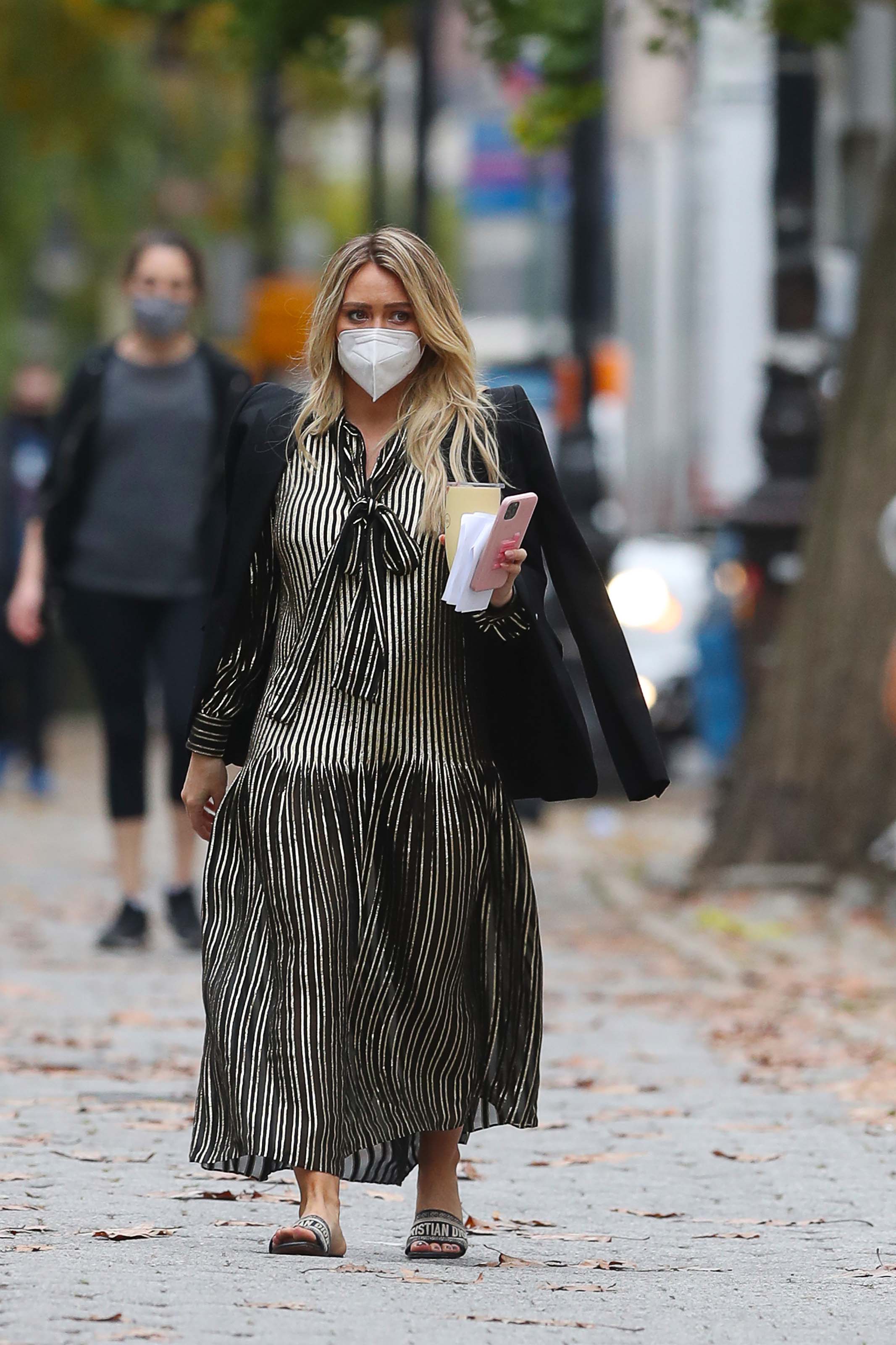 Hilary Duff seen on the set of Younger in New York City