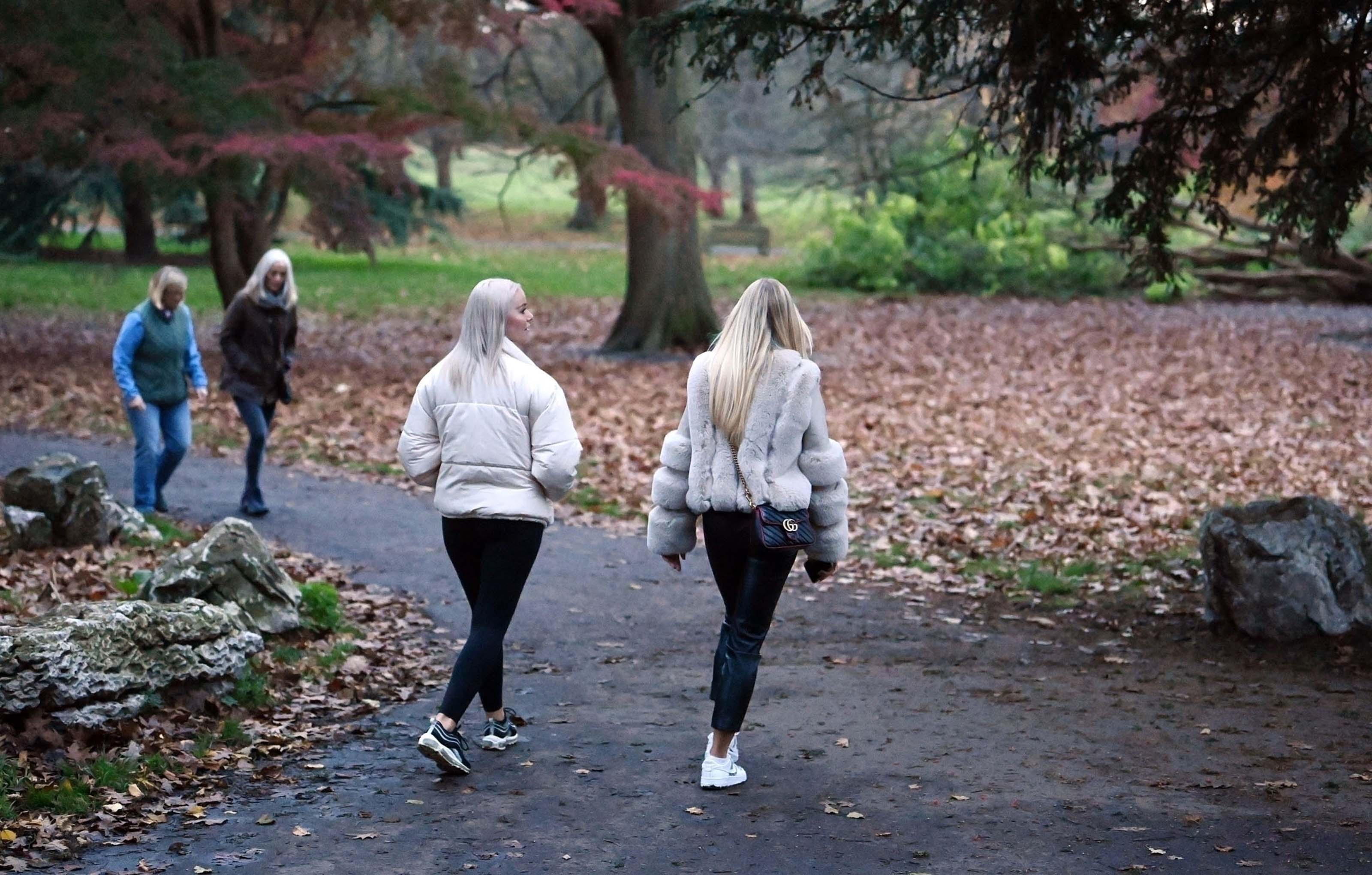 Abbie Quinnen out in West London Park