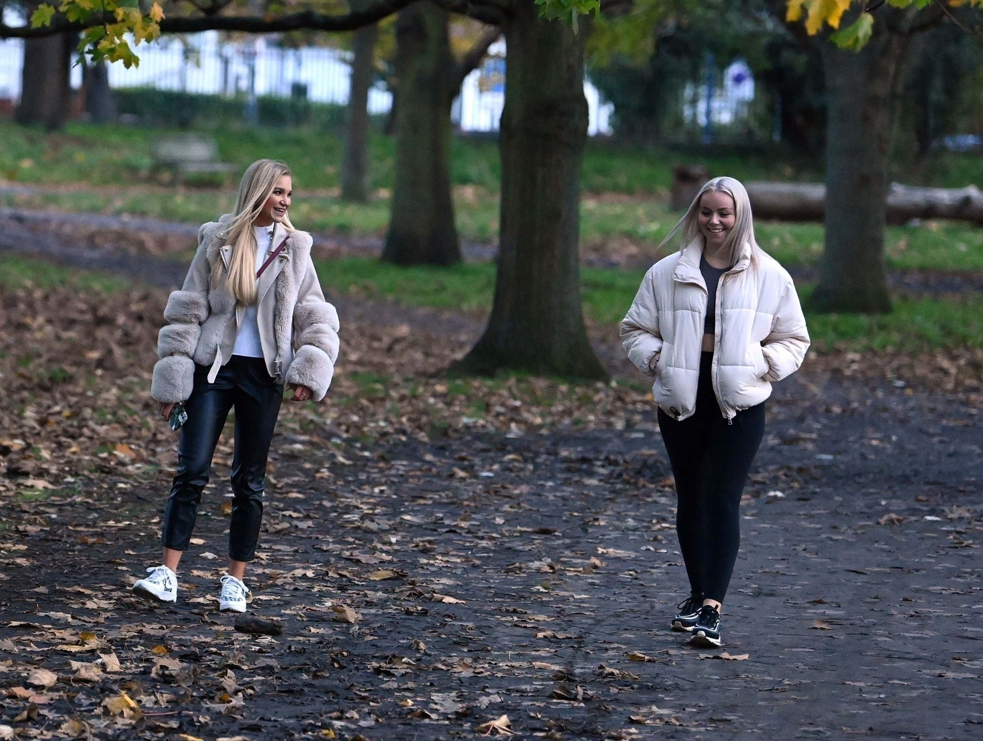 Abbie Quinnen out in West London Park