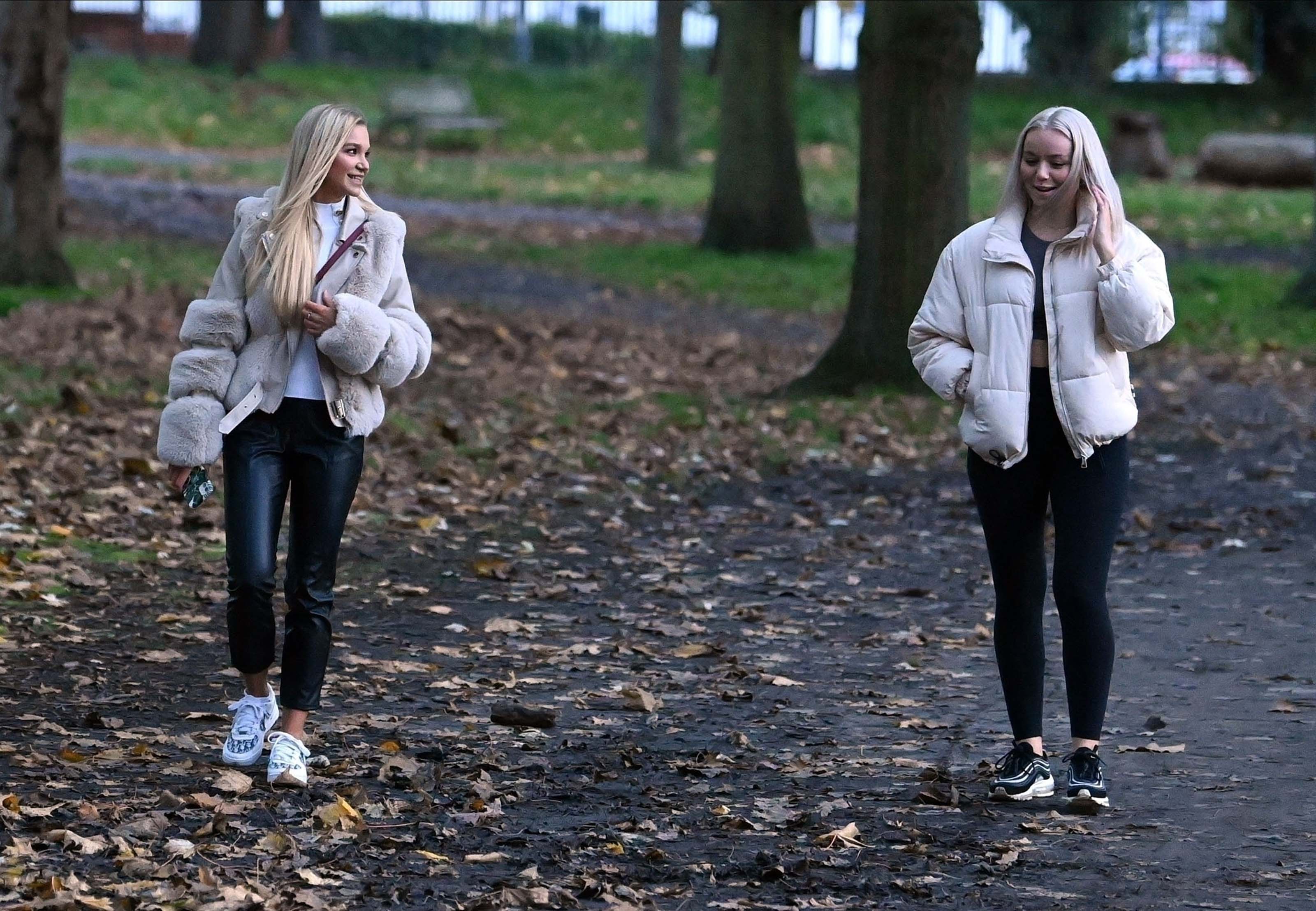 Abbie Quinnen out in West London Park