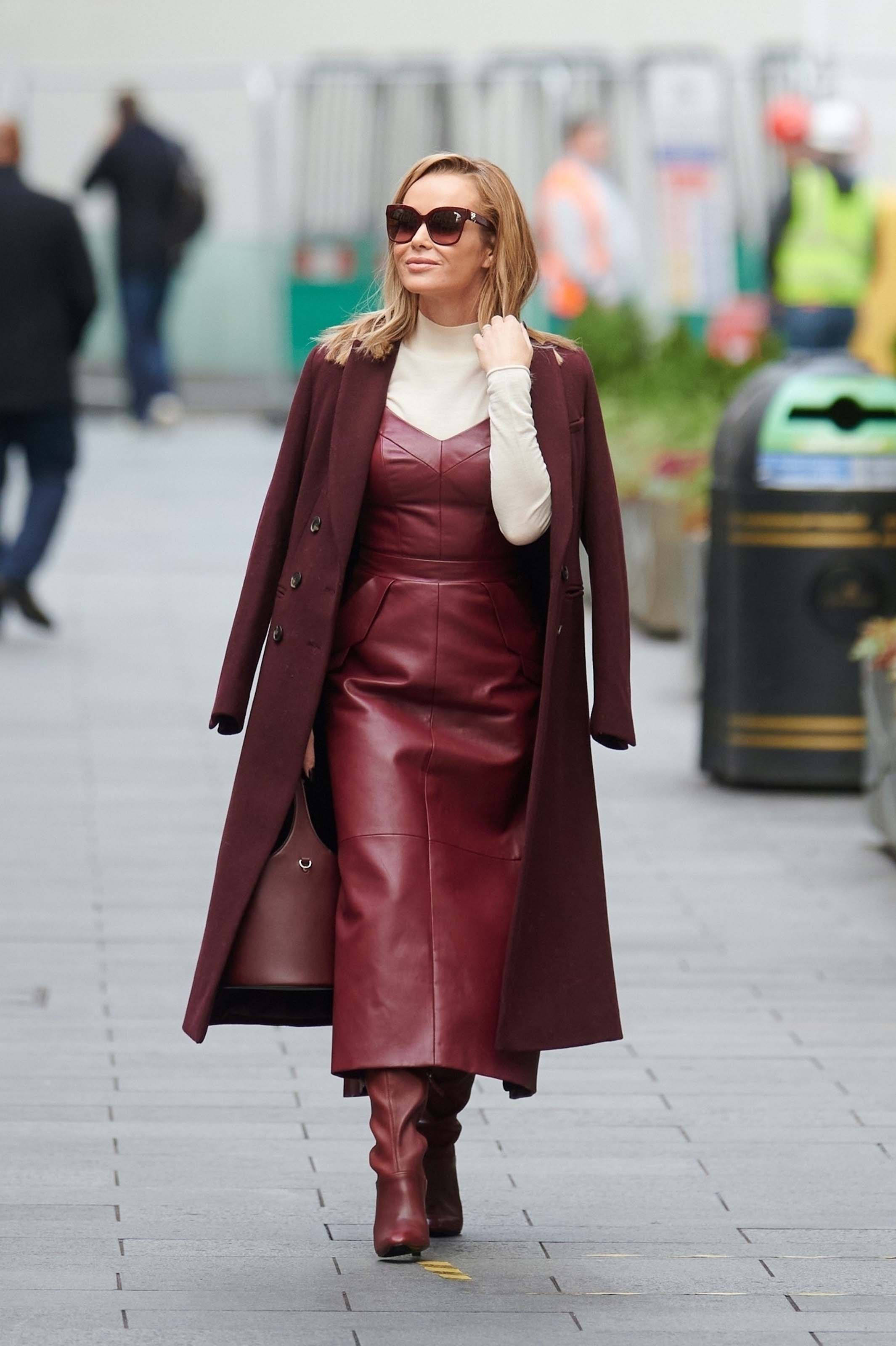 Amanda Holden seen at Global Radio Studios in London