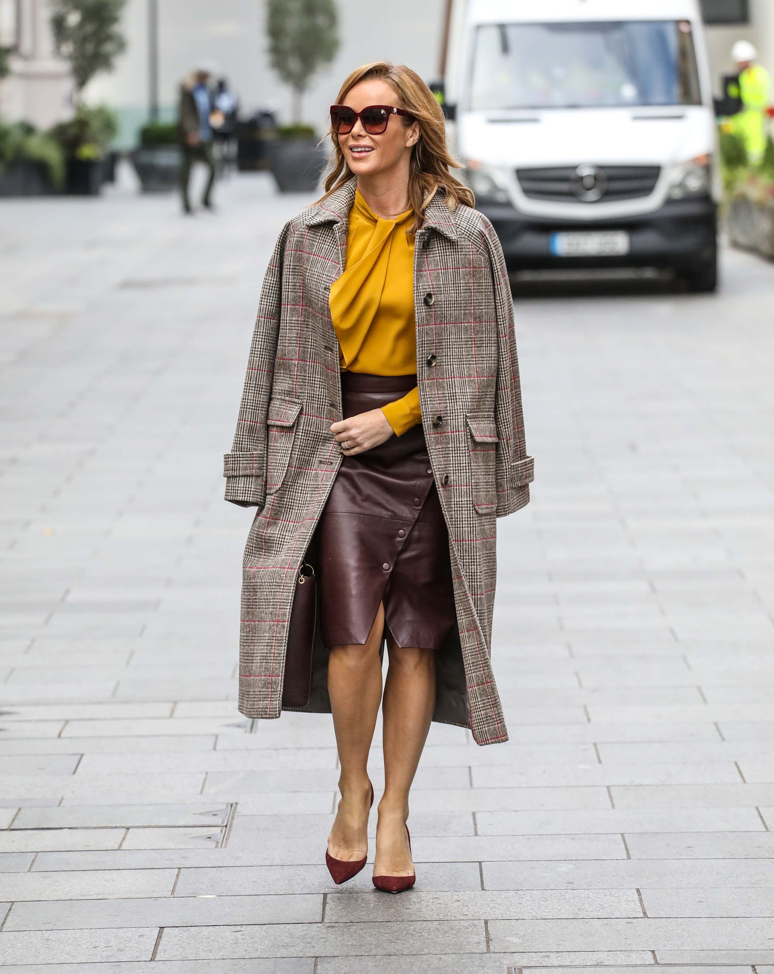 Amanda Holden seen at Global Radio Studios in London