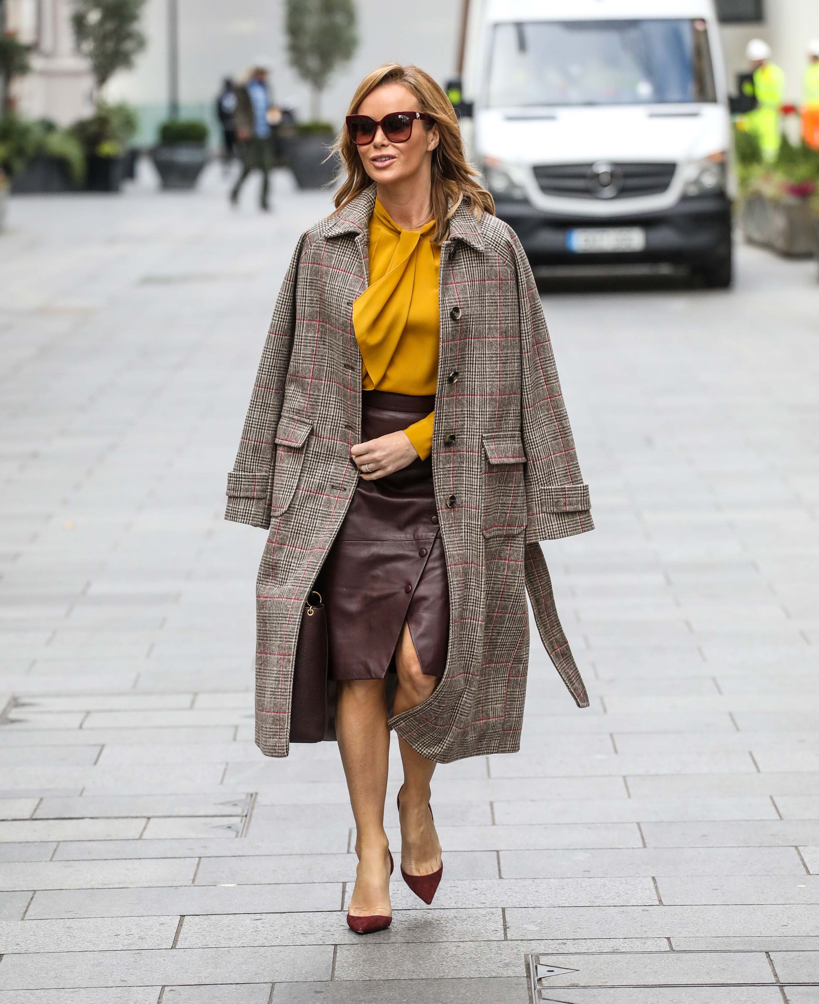 Amanda Holden seen at Global Radio Studios in London