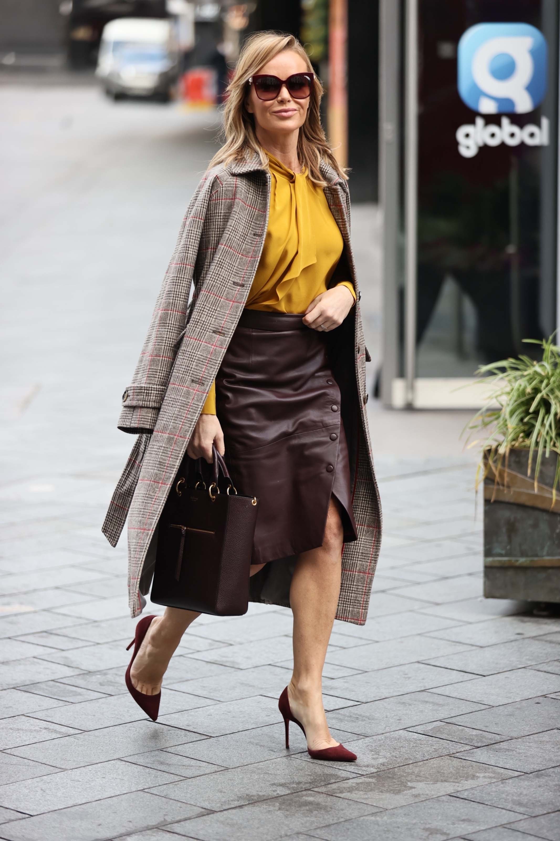 Amanda Holden seen at Global Radio Studios in London