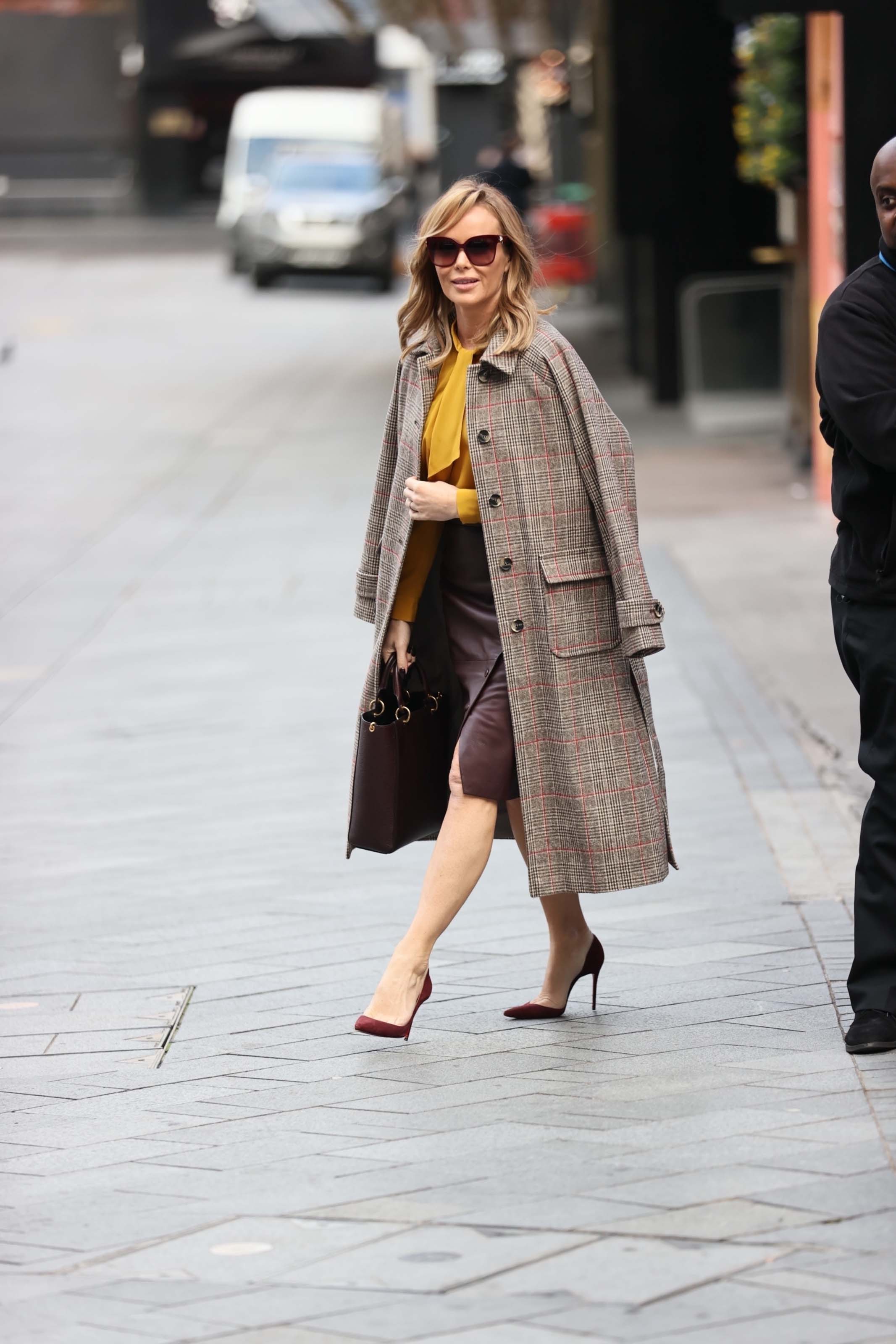 Amanda Holden seen at Global Radio Studios in London