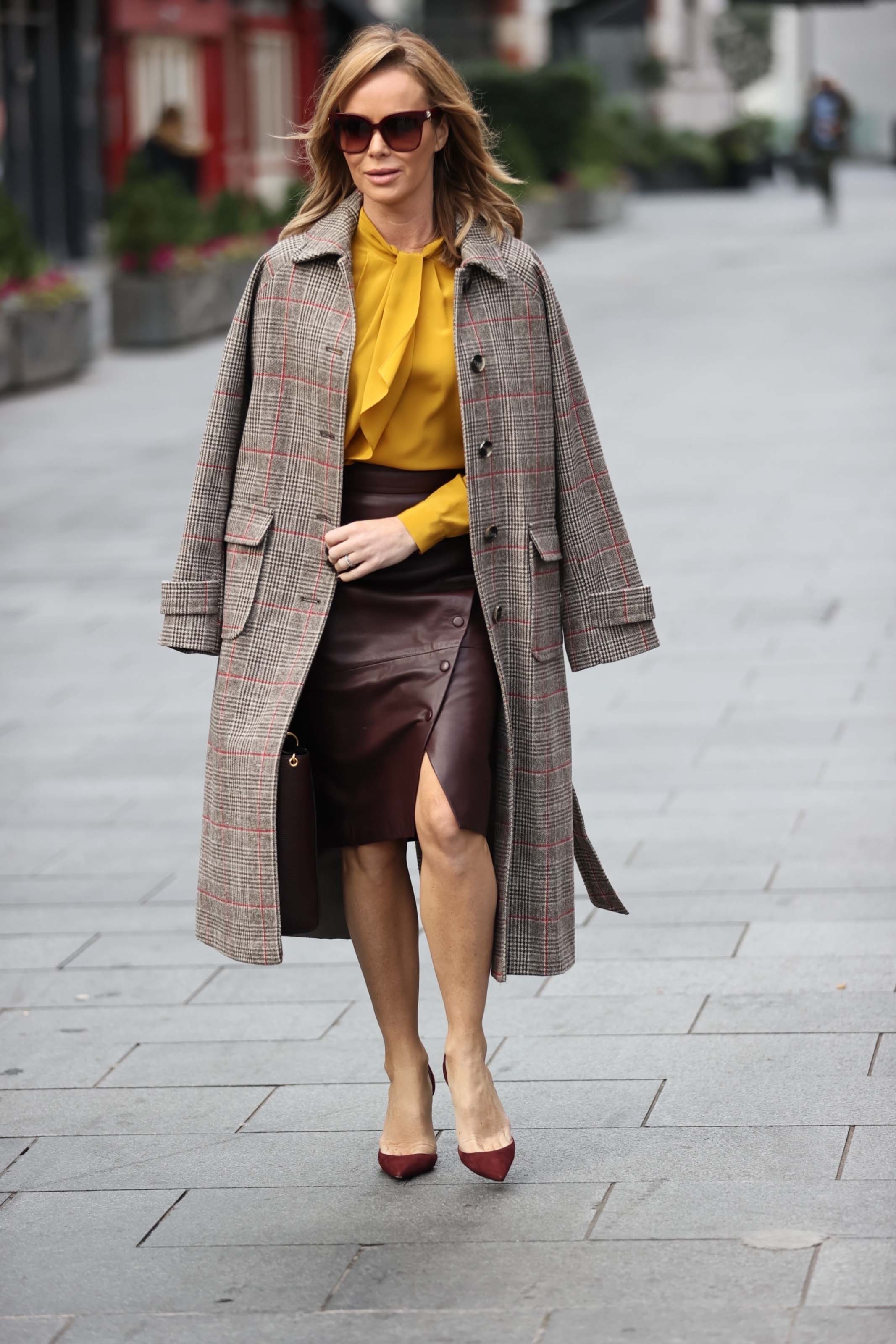 Amanda Holden seen at Global Radio Studios in London