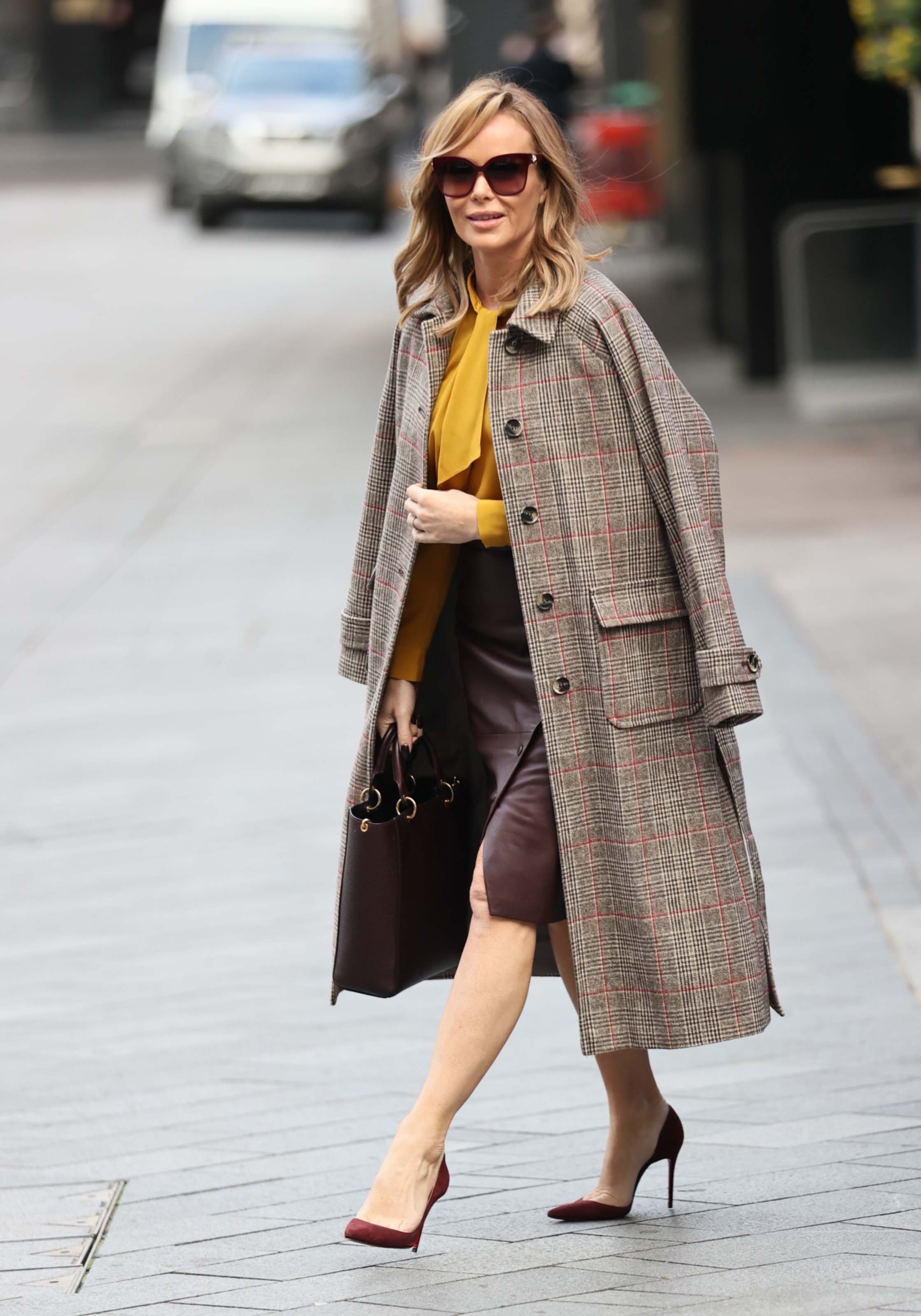 Amanda Holden seen at Global Radio Studios in London