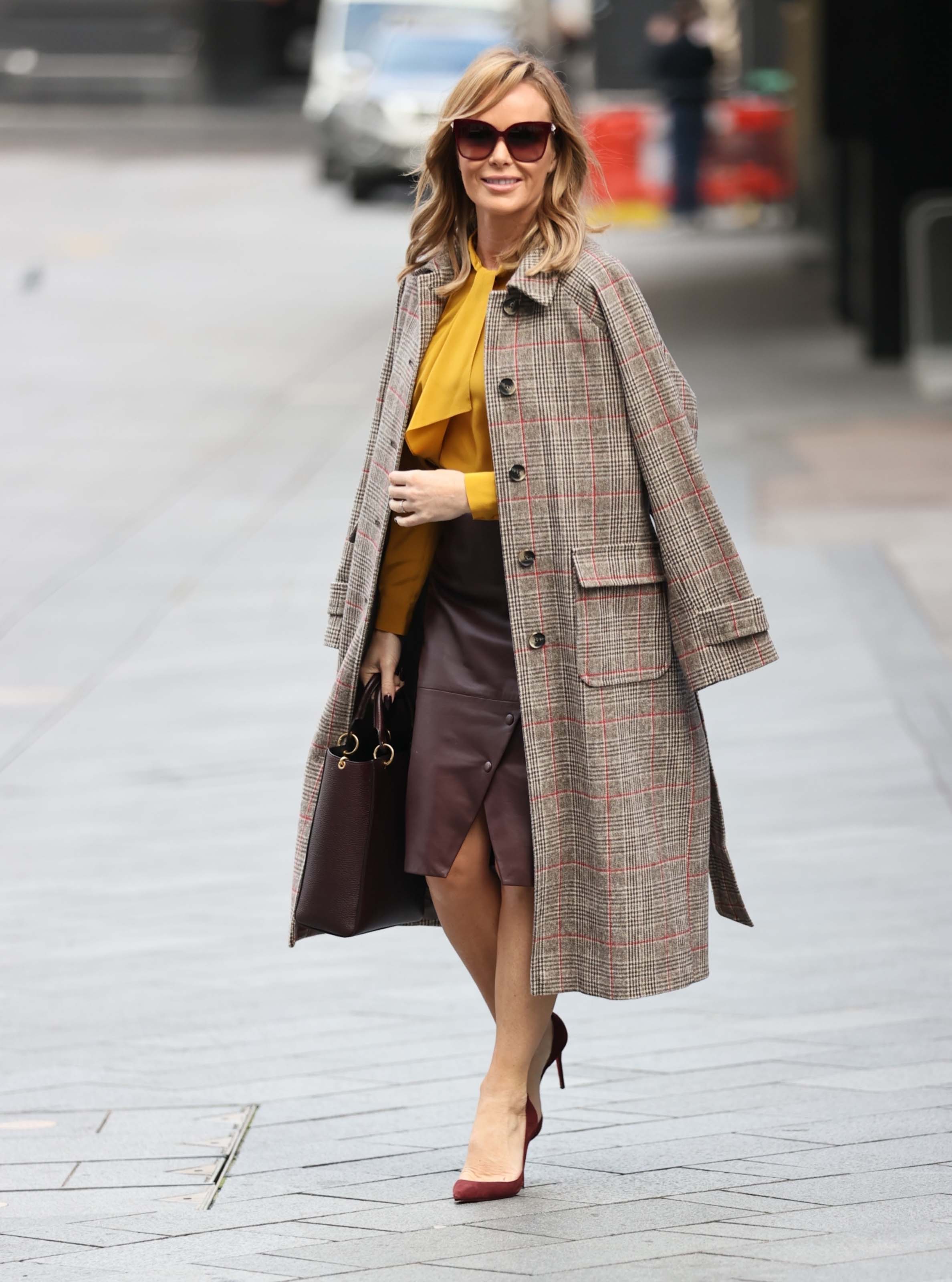 Amanda Holden seen at Global Radio Studios in London