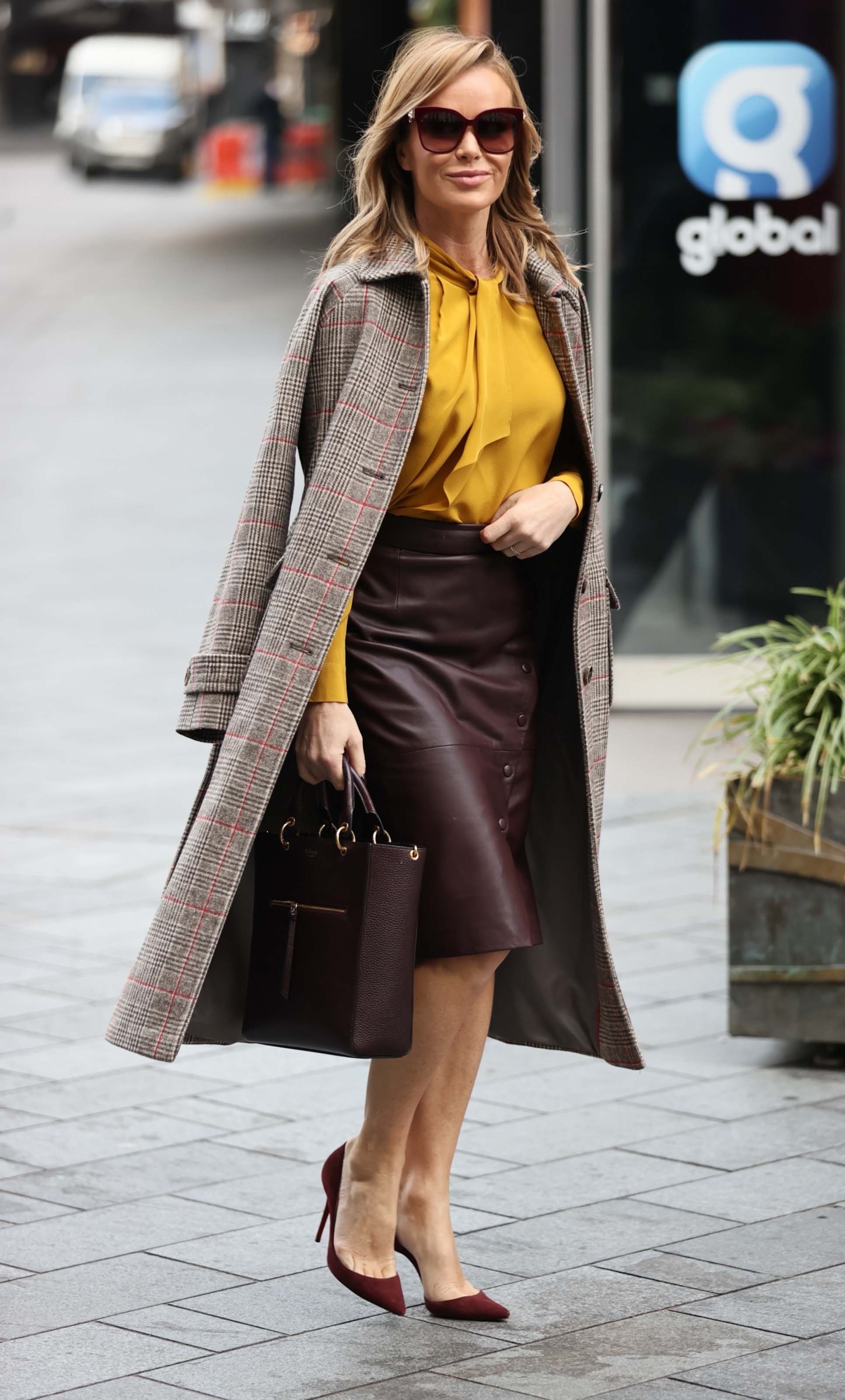 Amanda Holden seen at Global Radio Studios in London