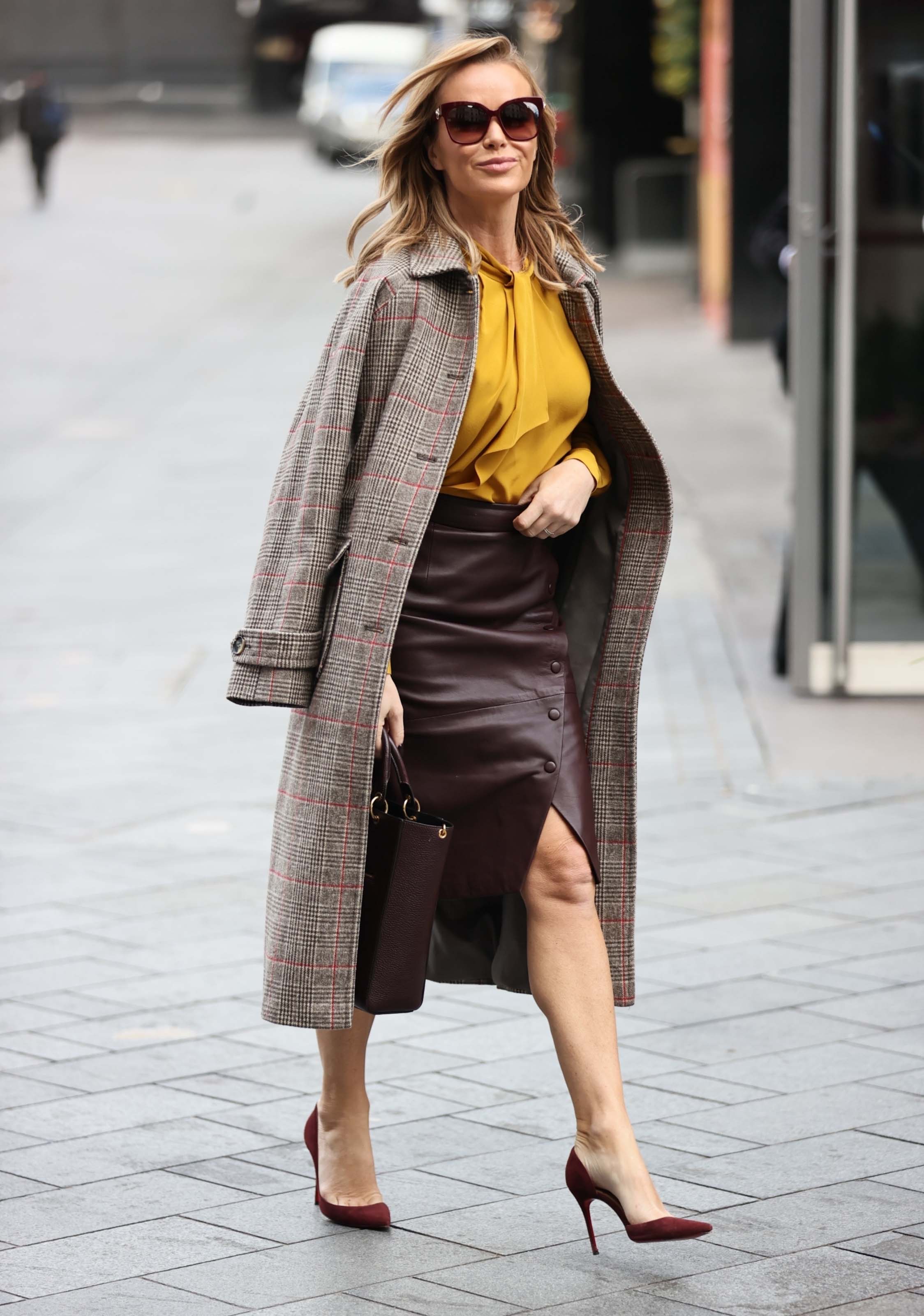 Amanda Holden seen at Global Radio Studios in London