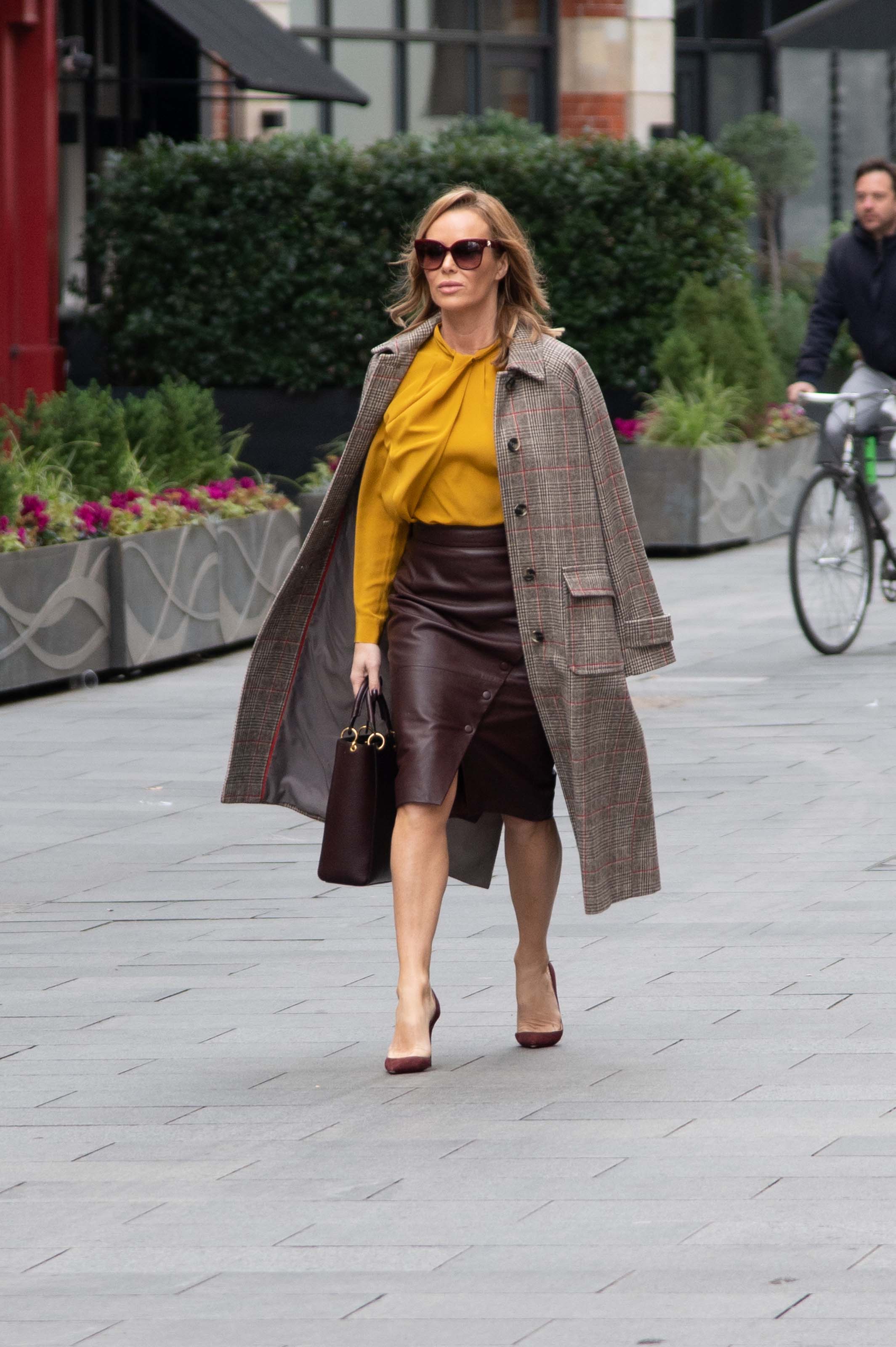 Amanda Holden seen at Global Radio Studios in London