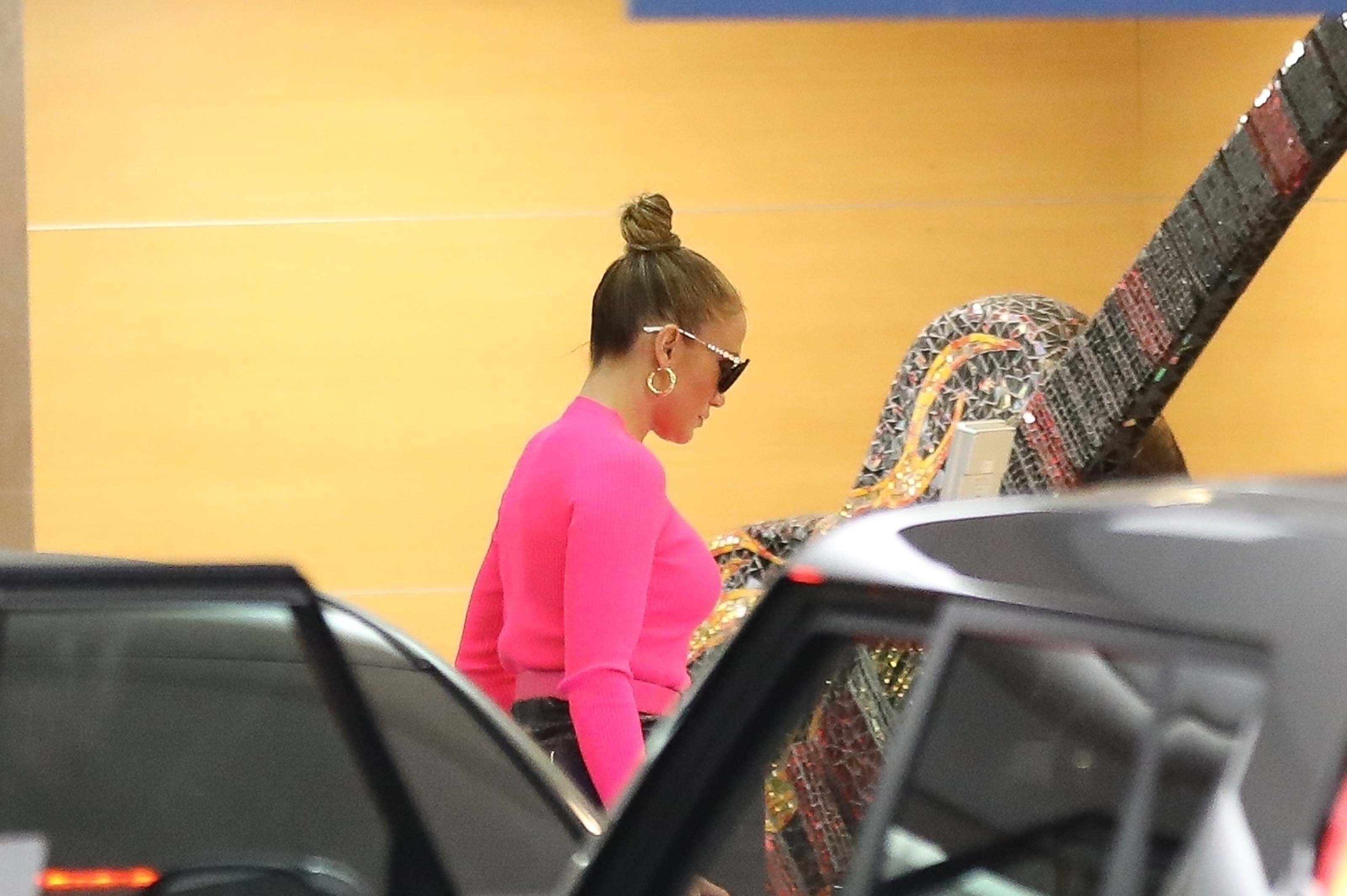 Jennifer Lopez seen at a business meeting in Beverly Hills