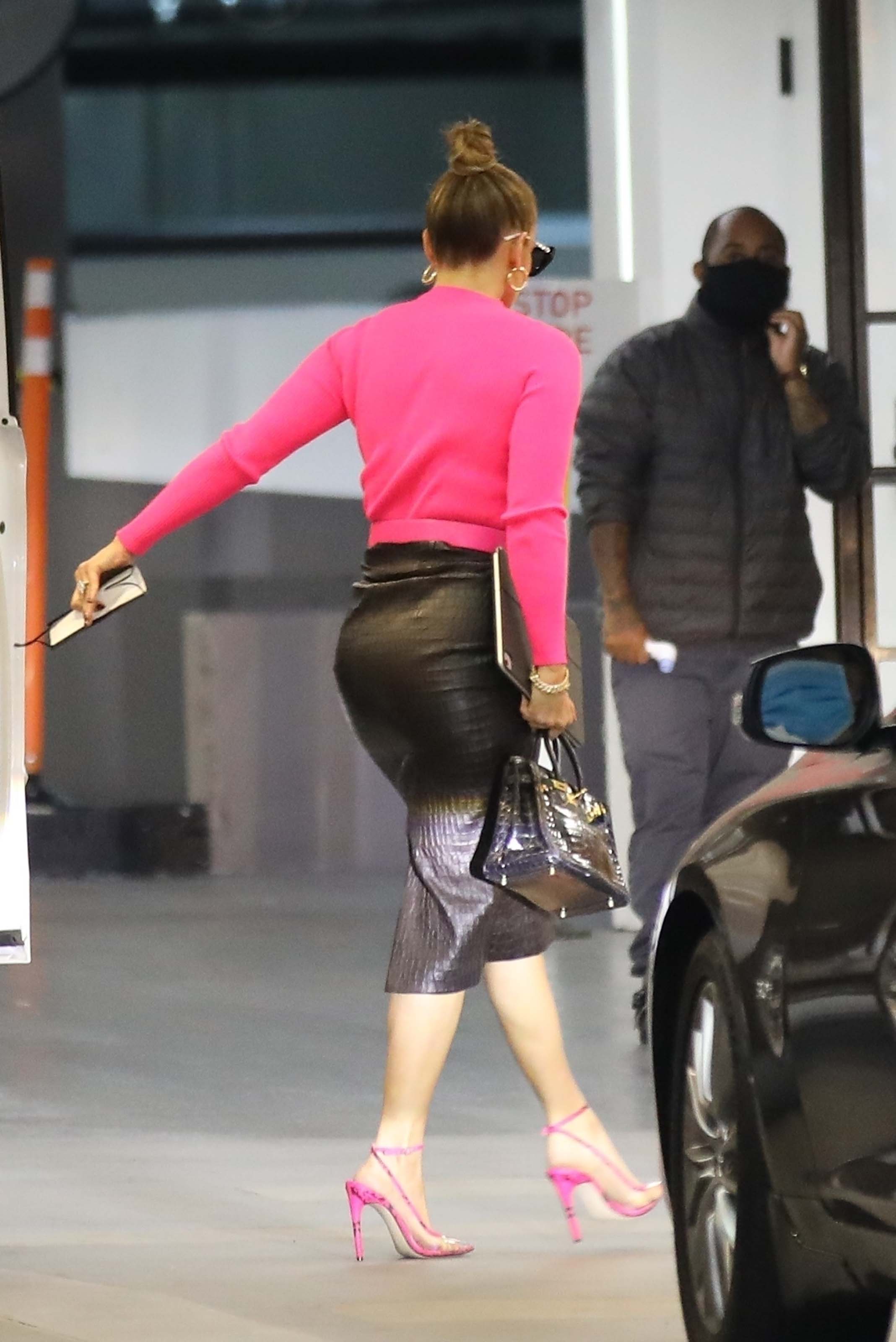 Jennifer Lopez seen at a business meeting in Beverly Hills