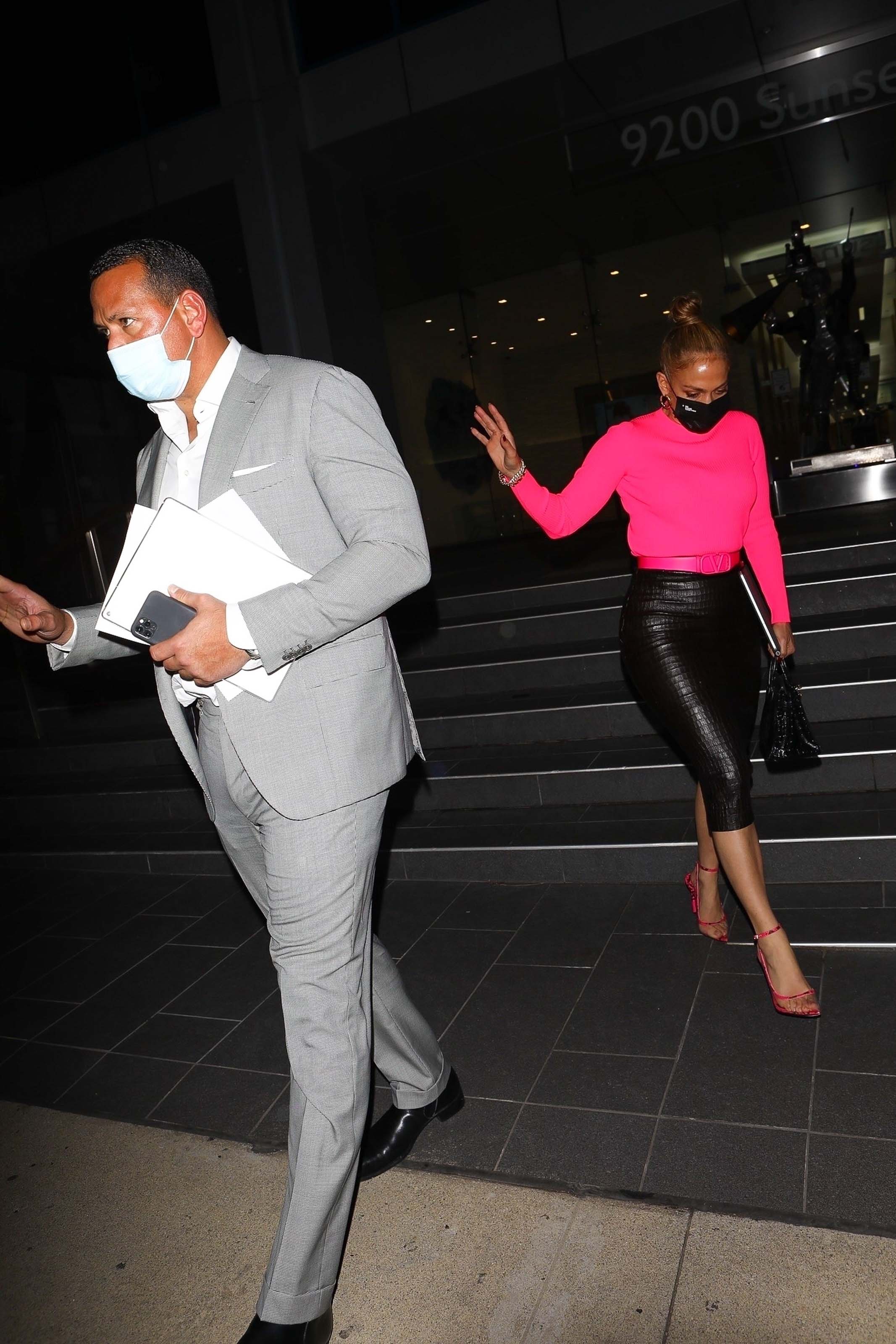 Jennifer Lopez seen at a business meeting in Beverly Hills