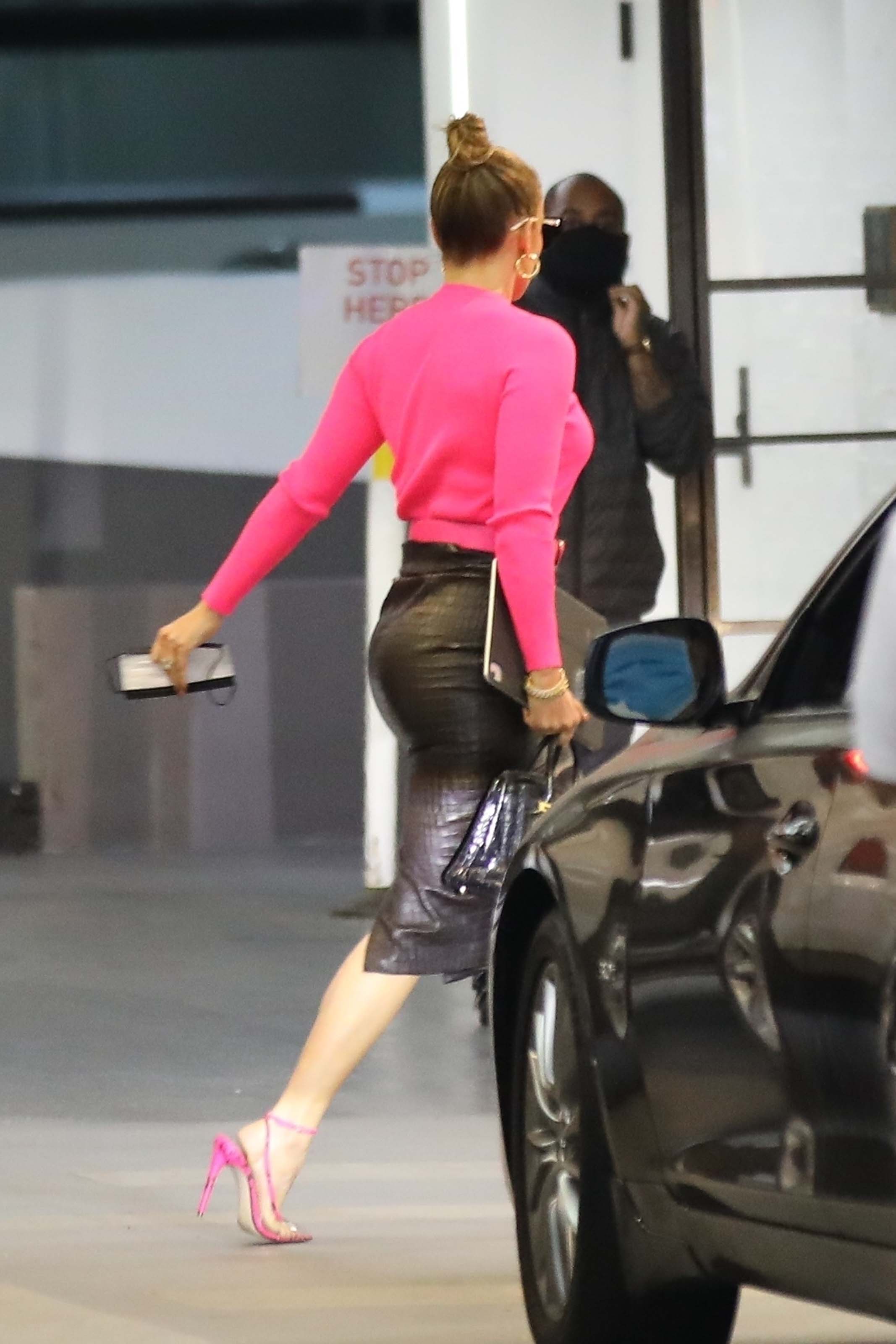 Jennifer Lopez seen at a business meeting in Beverly Hills