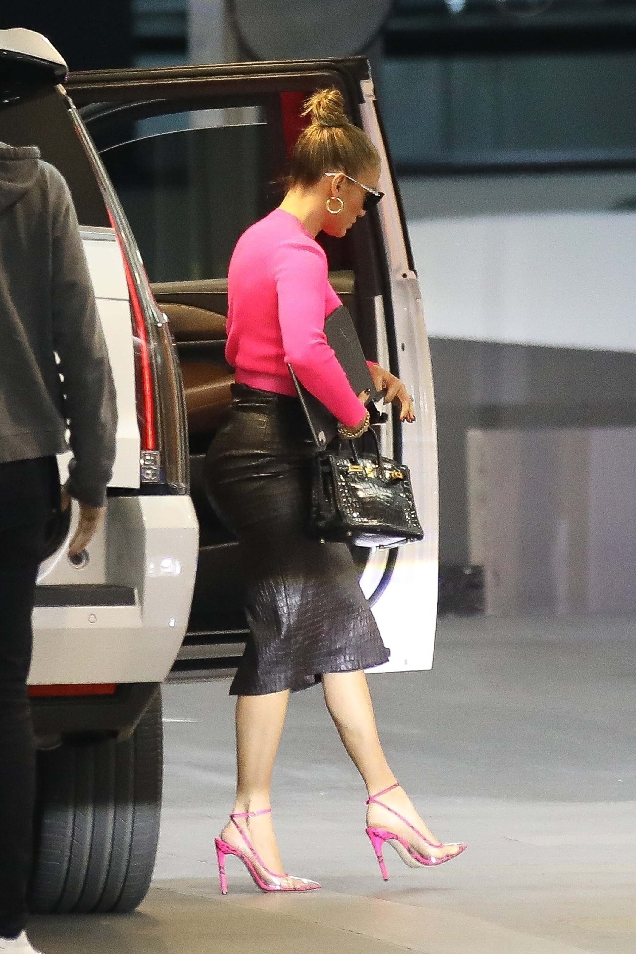 Jennifer Lopez seen at a business meeting in Beverly Hills