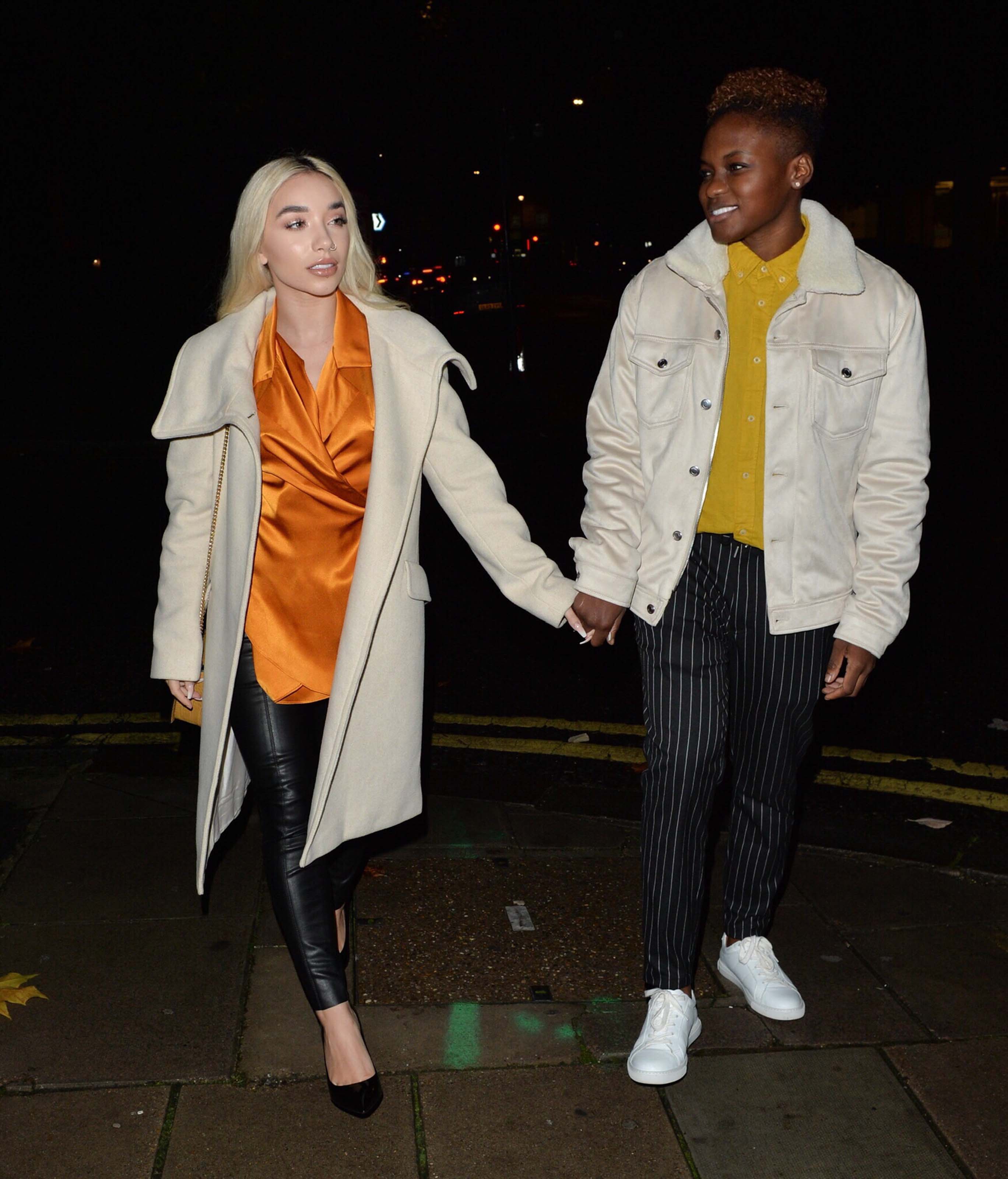 Ella Baig seen at dinner in Mayfair