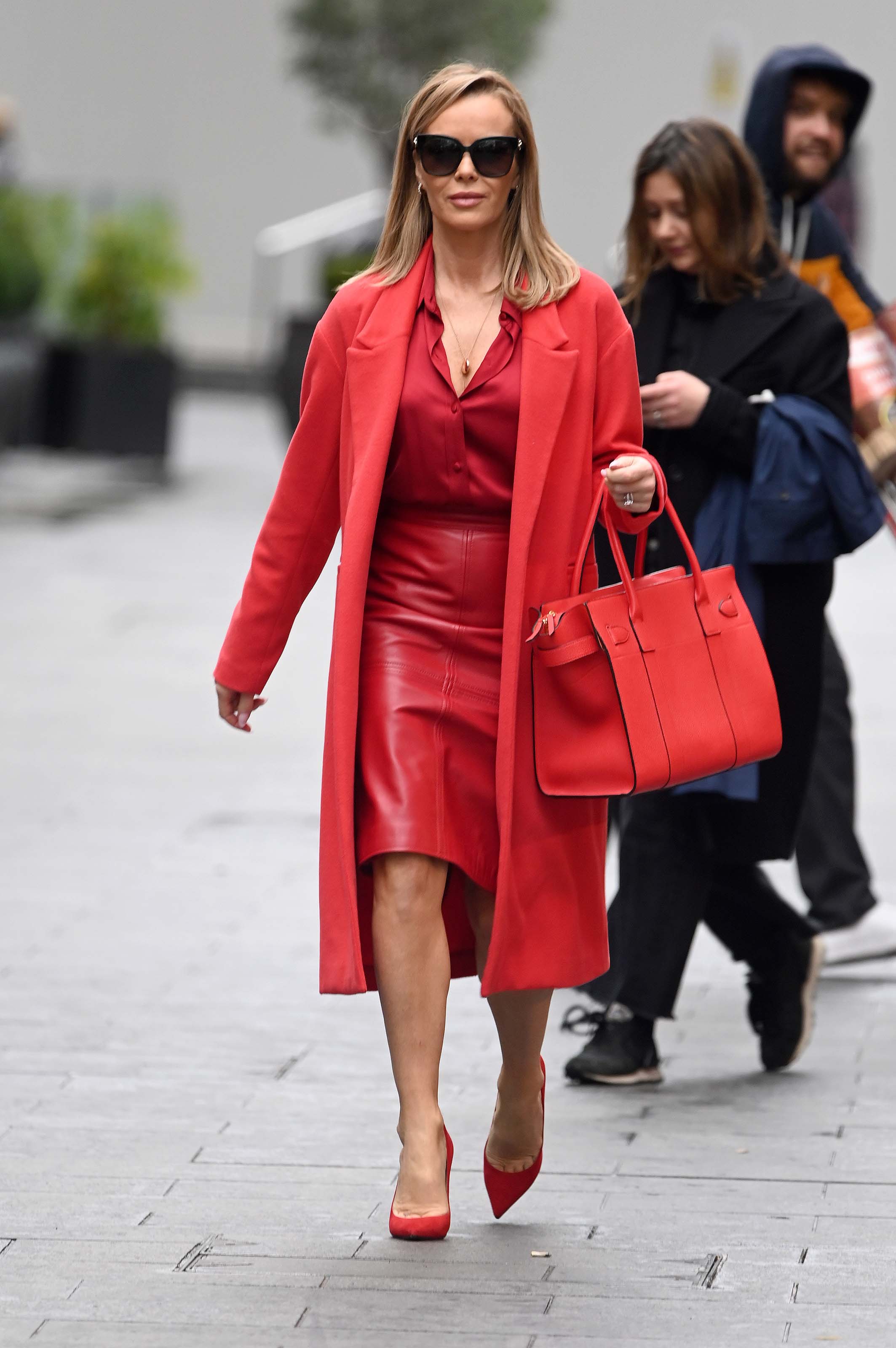 Amanda Holden seen at Global Radio