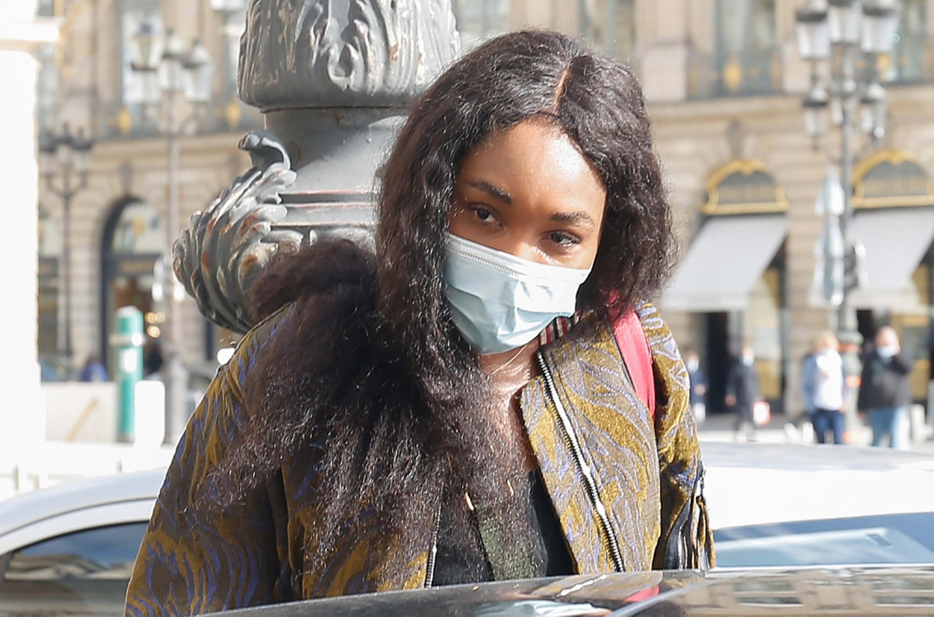 Venus Williams leaving her hotel after the Paris Fashion Week 2020