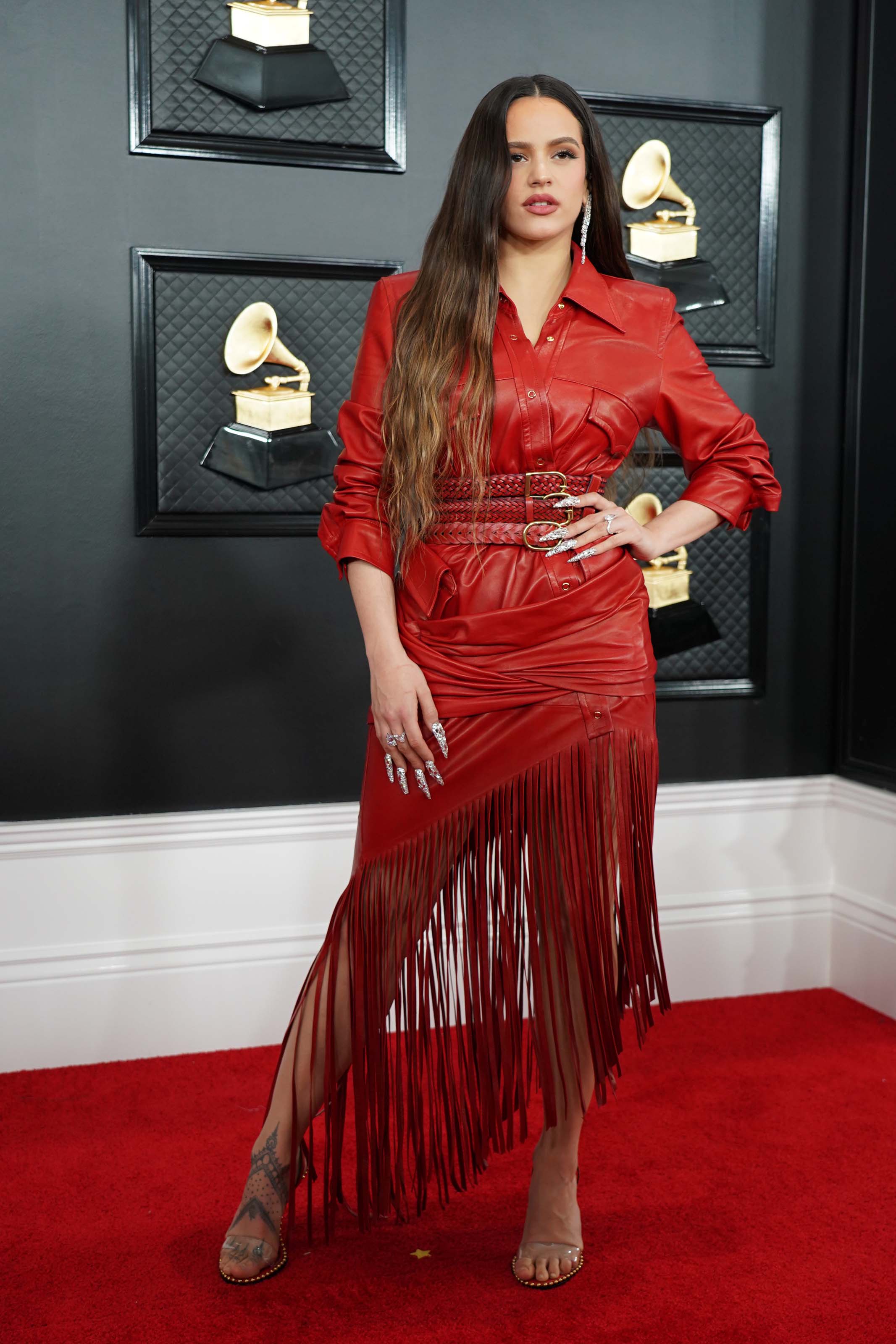 Rosalia attends 62nd Annual GRAMMY Awards at Staples Center in Los Angeles, CA