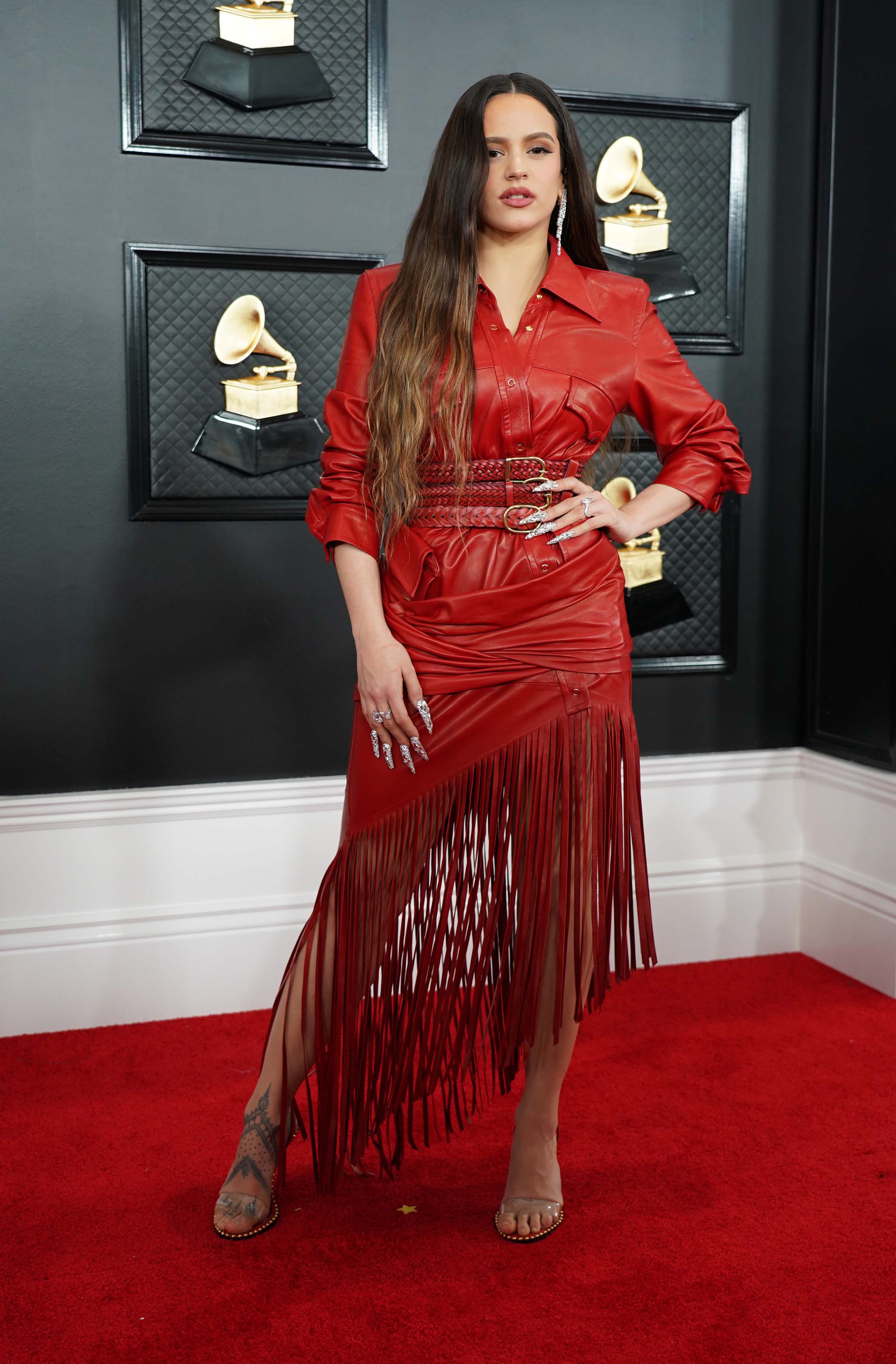 Rosalia attends 62nd Annual GRAMMY Awards at Staples Center in Los Angeles, CA