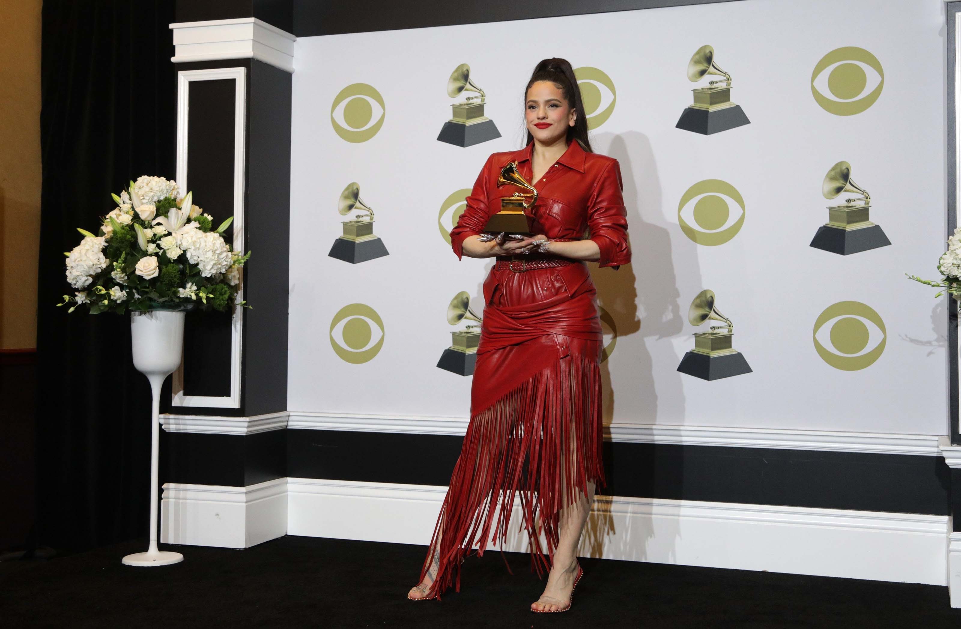 Rosalia attends 62nd Annual GRAMMY Awards at Staples Center in Los Angeles, CA