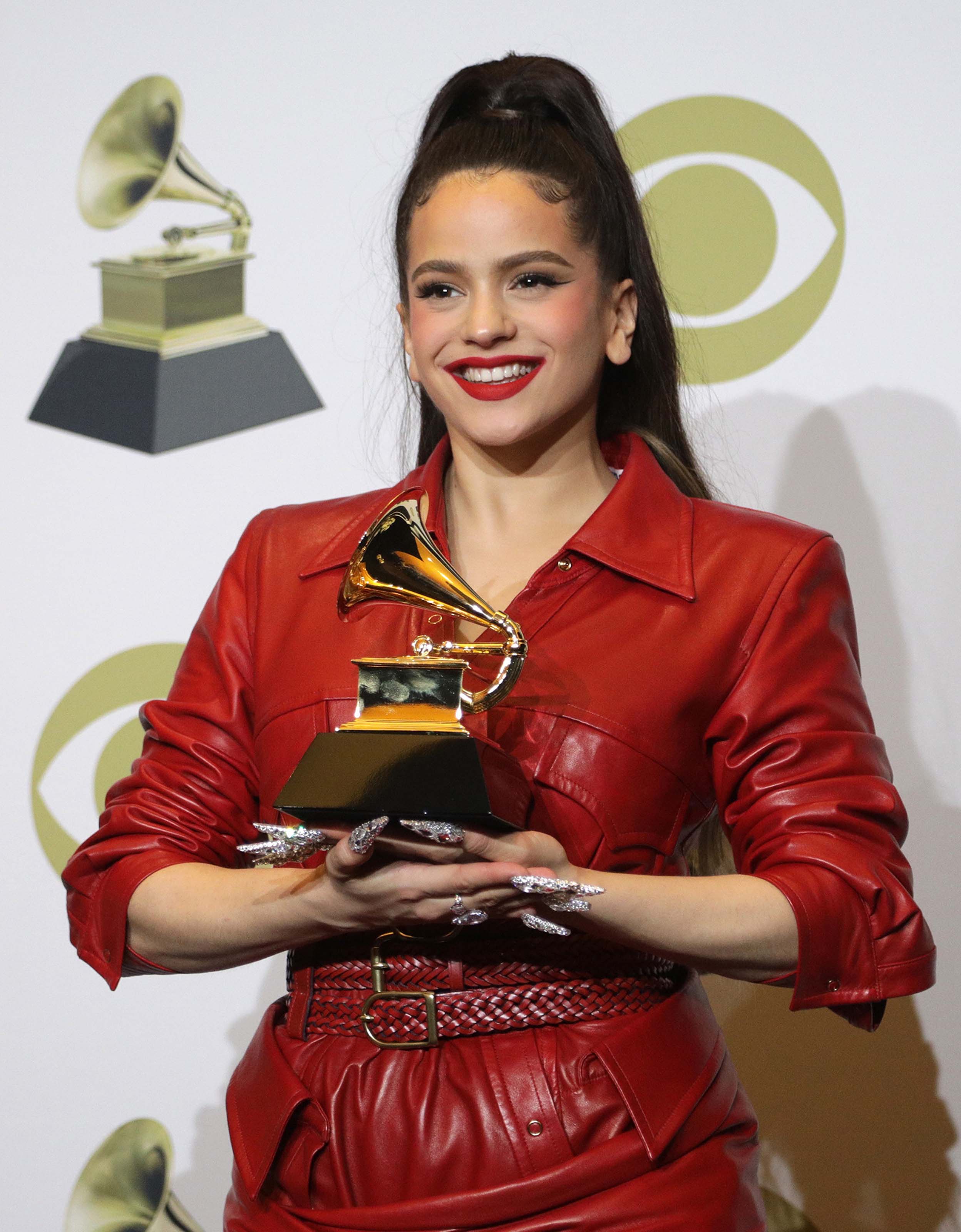 Rosalia attends 62nd Annual GRAMMY Awards at Staples Center in Los Angeles, CA