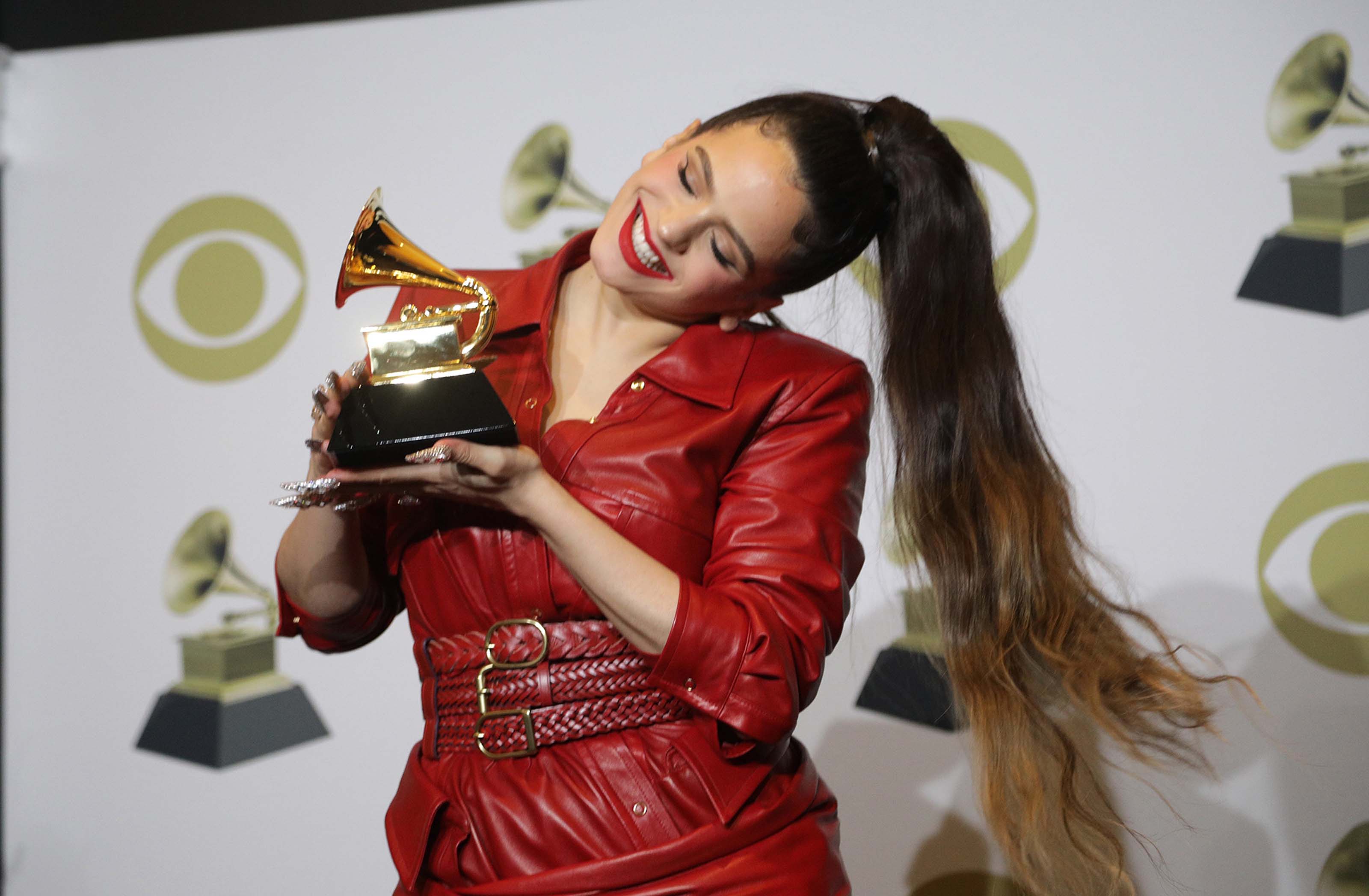 Rosalia attends 62nd Annual GRAMMY Awards at Staples Center in Los Angeles, CA