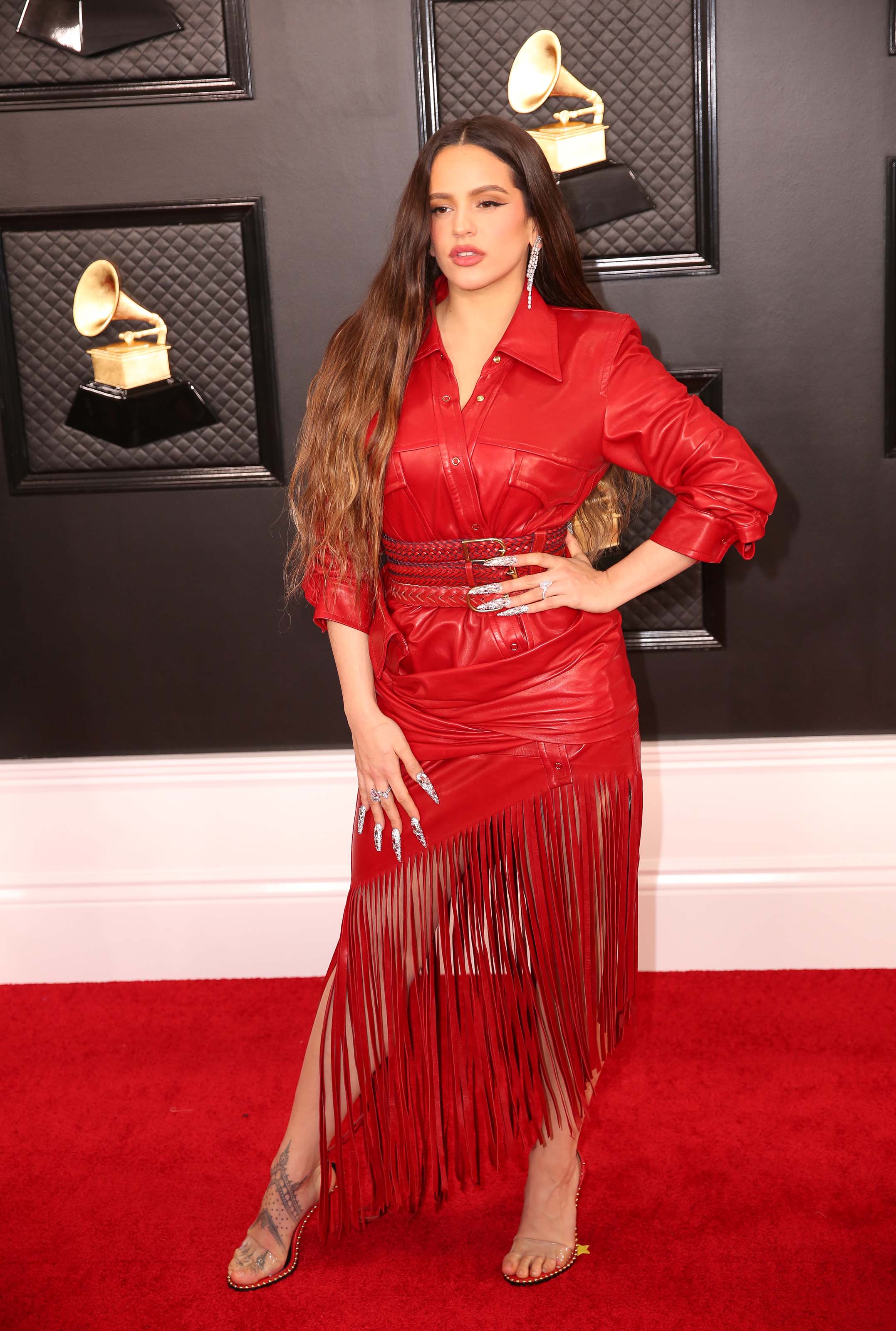 Rosalia attends 62nd Annual GRAMMY Awards at Staples Center in Los Angeles, CA