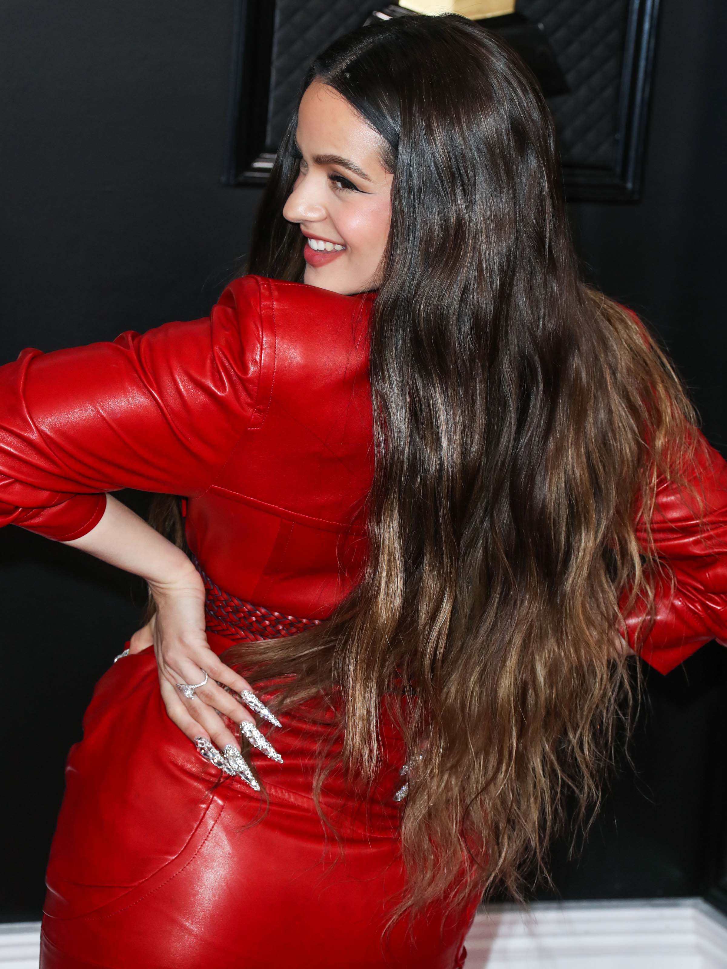 Rosalia attends 62nd Annual GRAMMY Awards at Staples Center in Los Angeles, CA