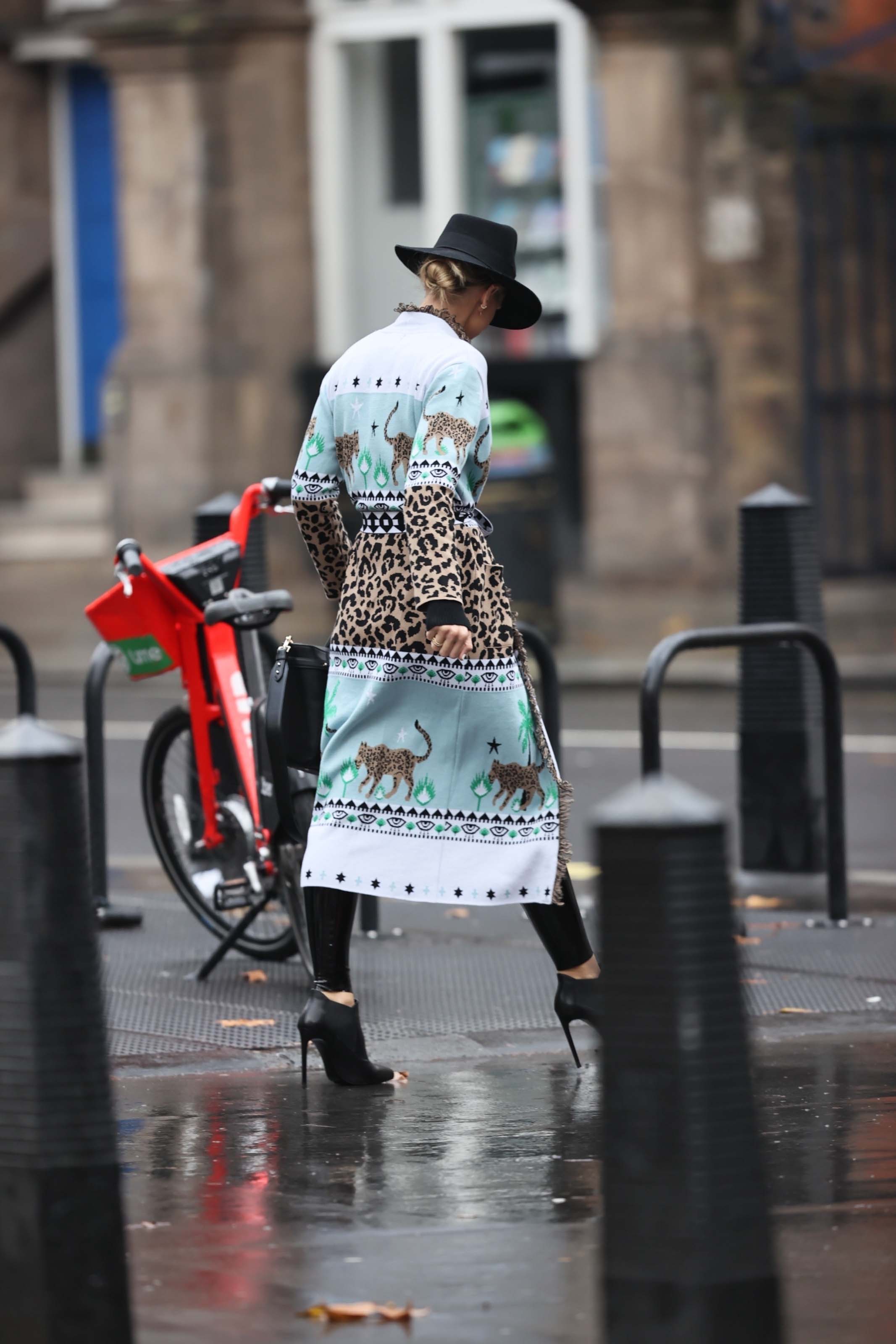 Vogue Williams seen at Heart Radio in London