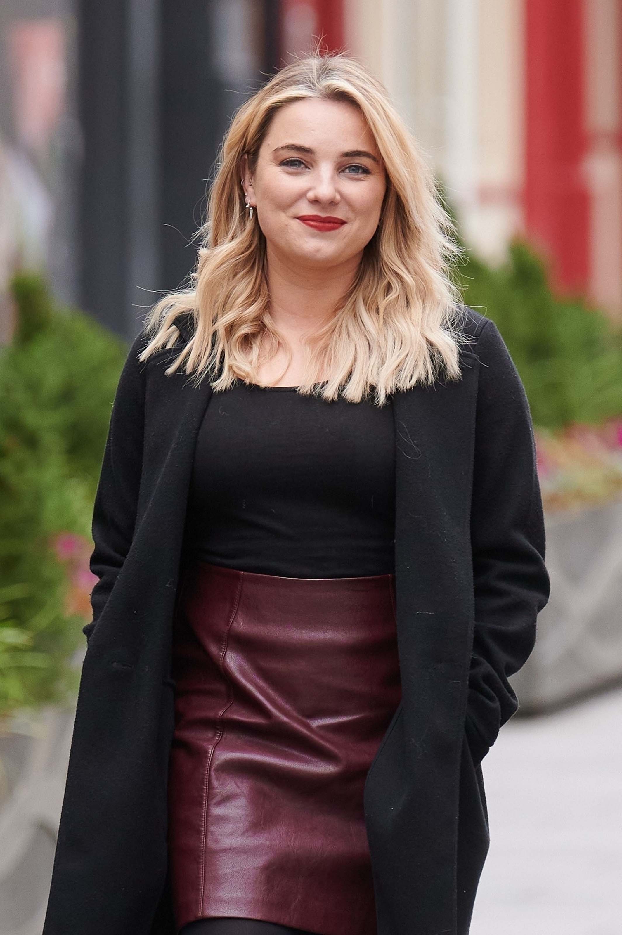 Sian Welby seen at Global Radio Studios in London’s Leicester Square