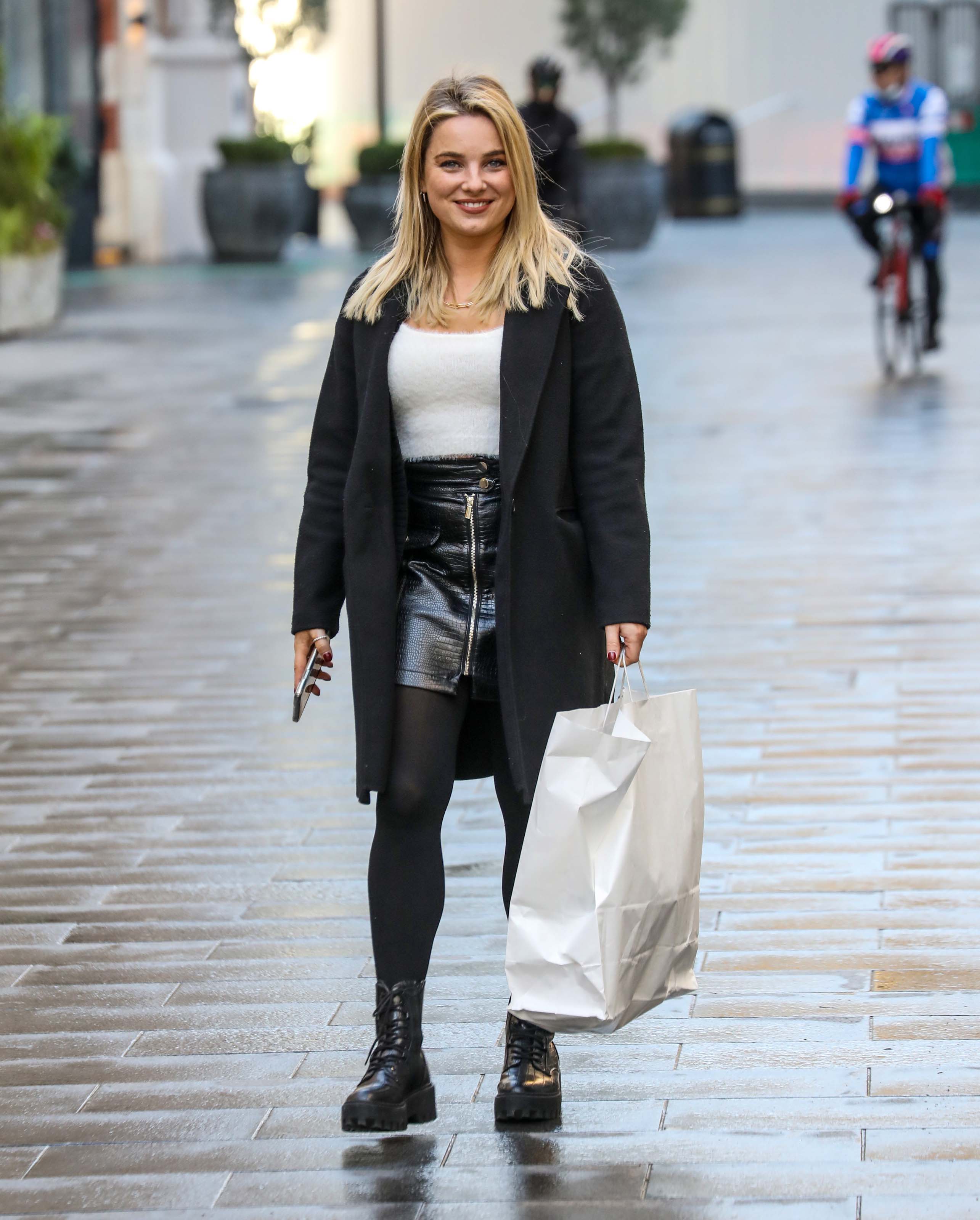 Sian Welby seen at Global Radio Studios in London’s Leicester Square