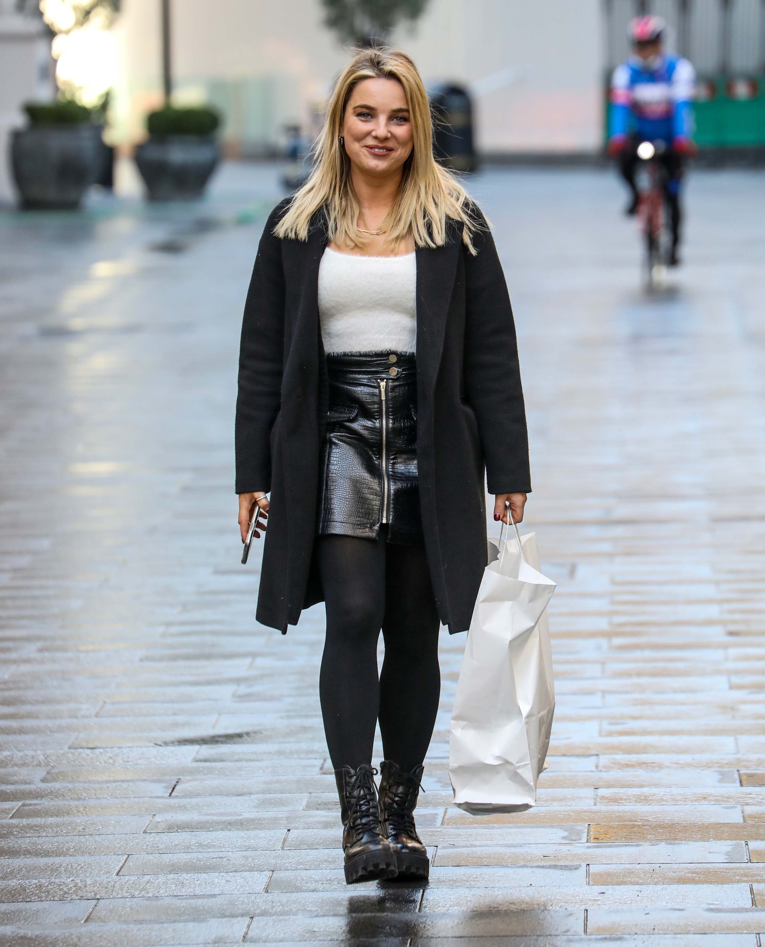 Sian Welby seen at Global Radio Studios in London’s Leicester Square