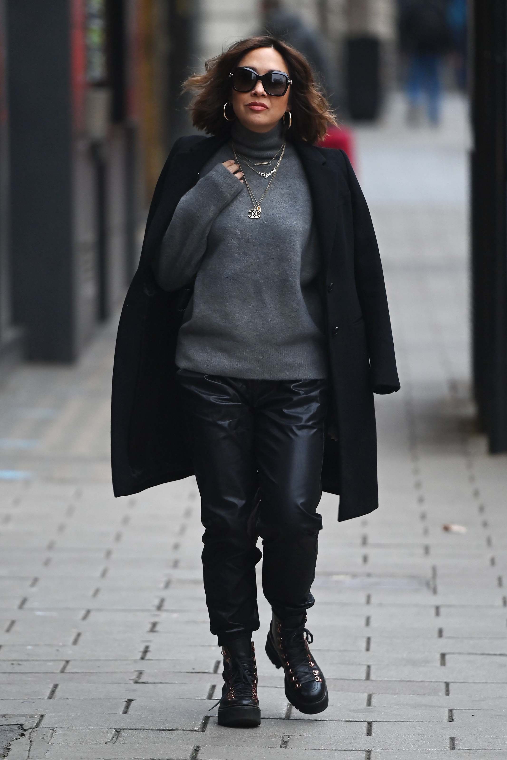 Myleene Klass seen at Global Radio Studios in London