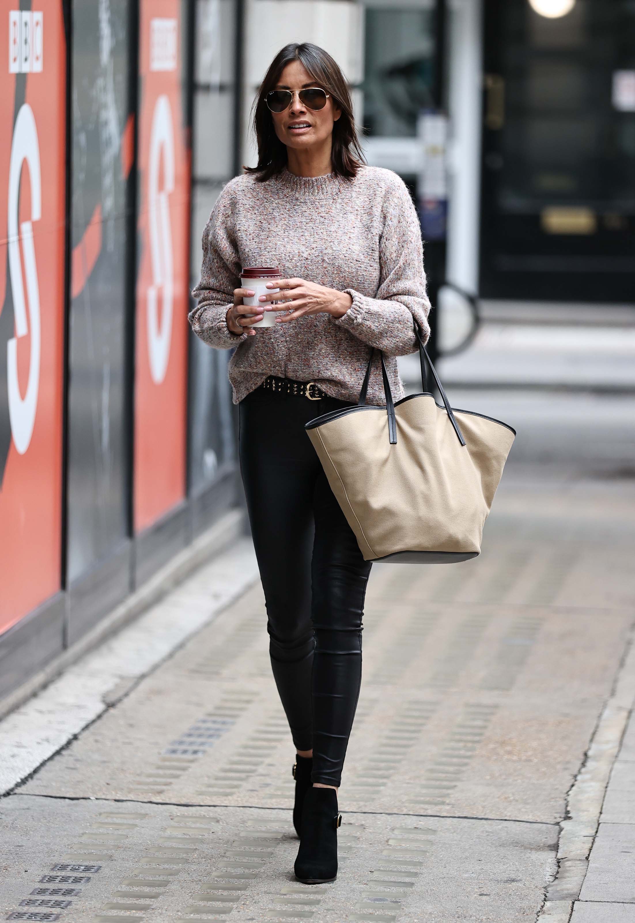 Melanie Sykes at BBC studios